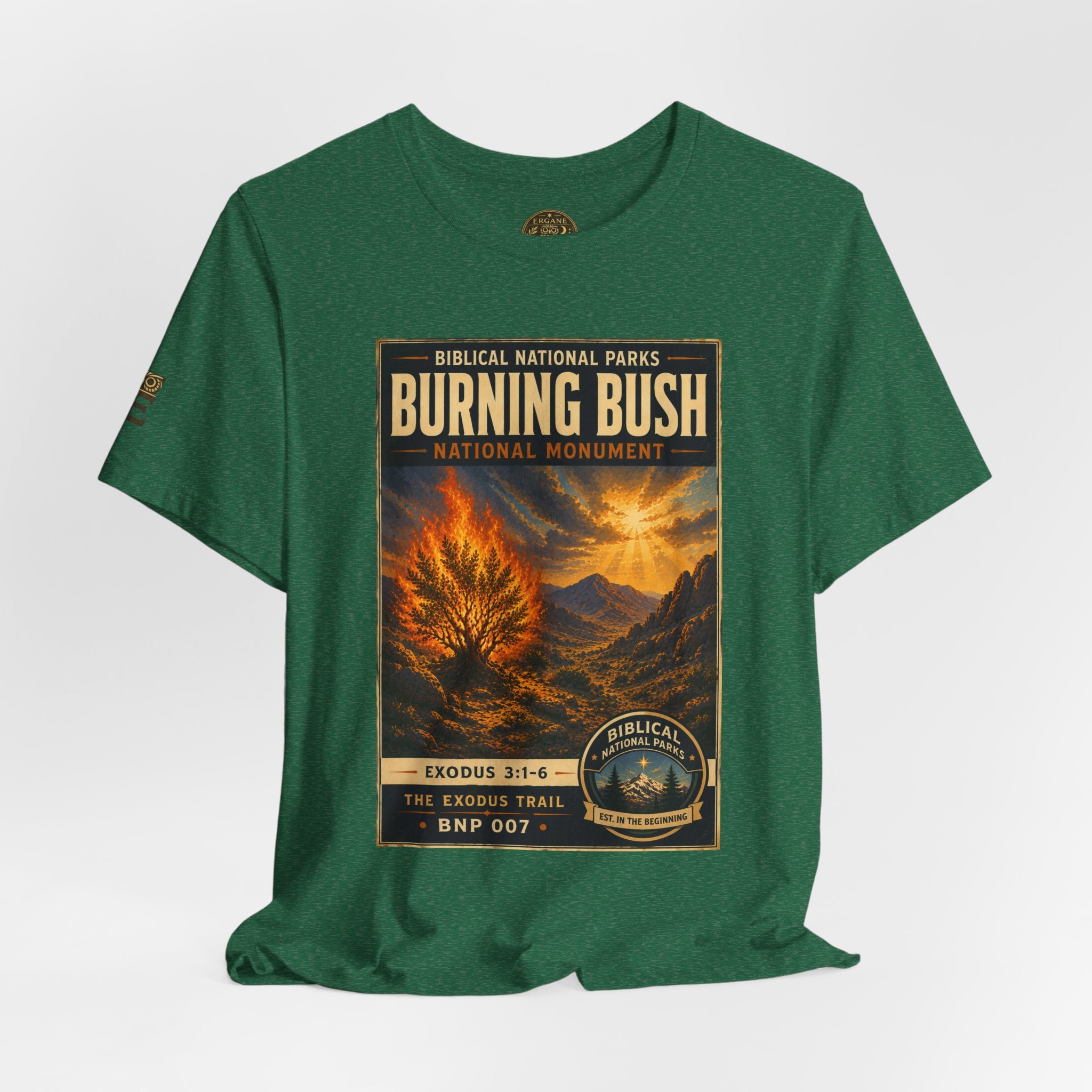 Biblical National Parks Collection II- The Exodus Trail #007/013 Exodus 3: 1-6 | Vintage nature poster Tee | Biblical national parks graphic shirt