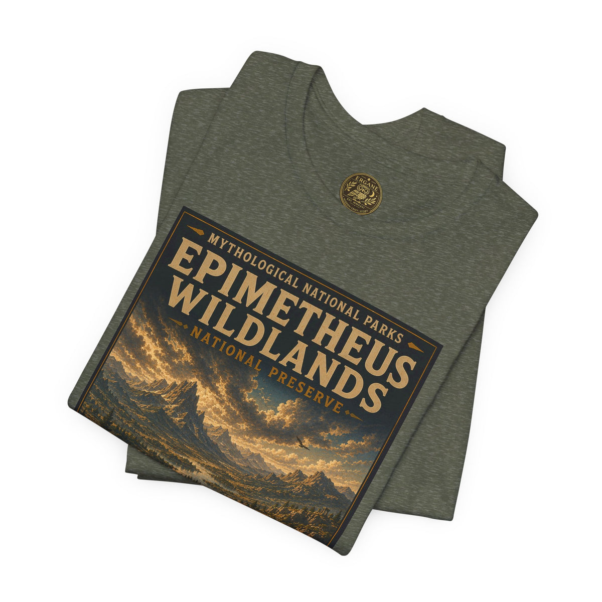 Mythological National Parks COLLECTION V- #046-050 TITANS & PRIMORDIAL REALMS | Vintage nature poster Tee | Mythological National Parks graphic shirt