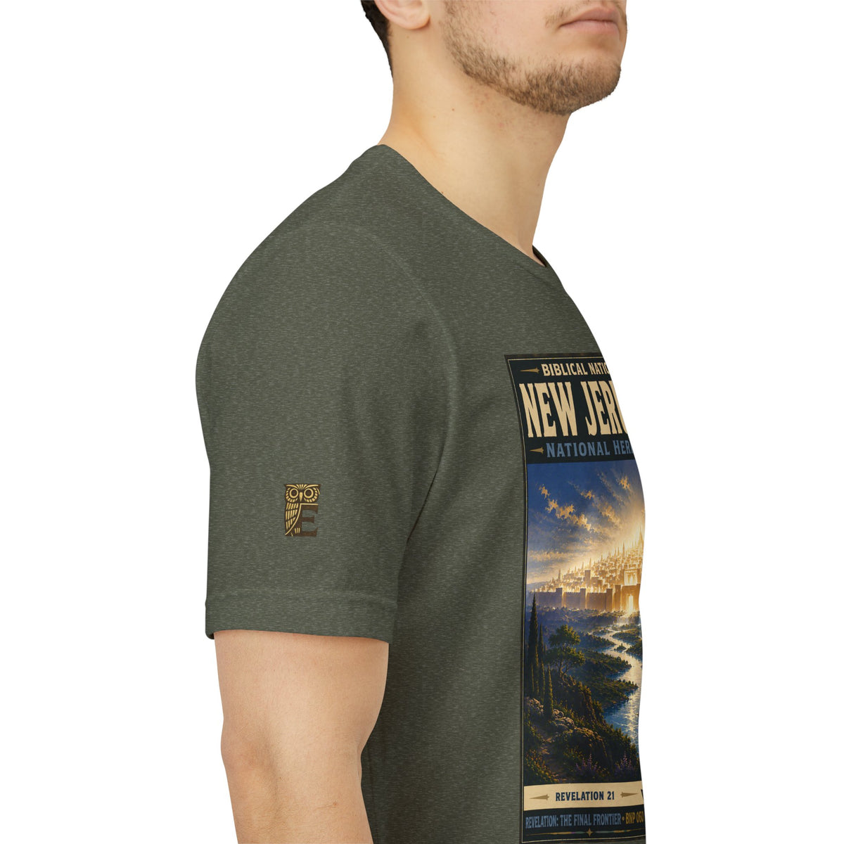 Biblical National Parks Collection X- #060/061 - Revelation: The Final Frontier | Revelation 21 | Vintage nature poster Tee | Biblical national parks graphic shirt 2
