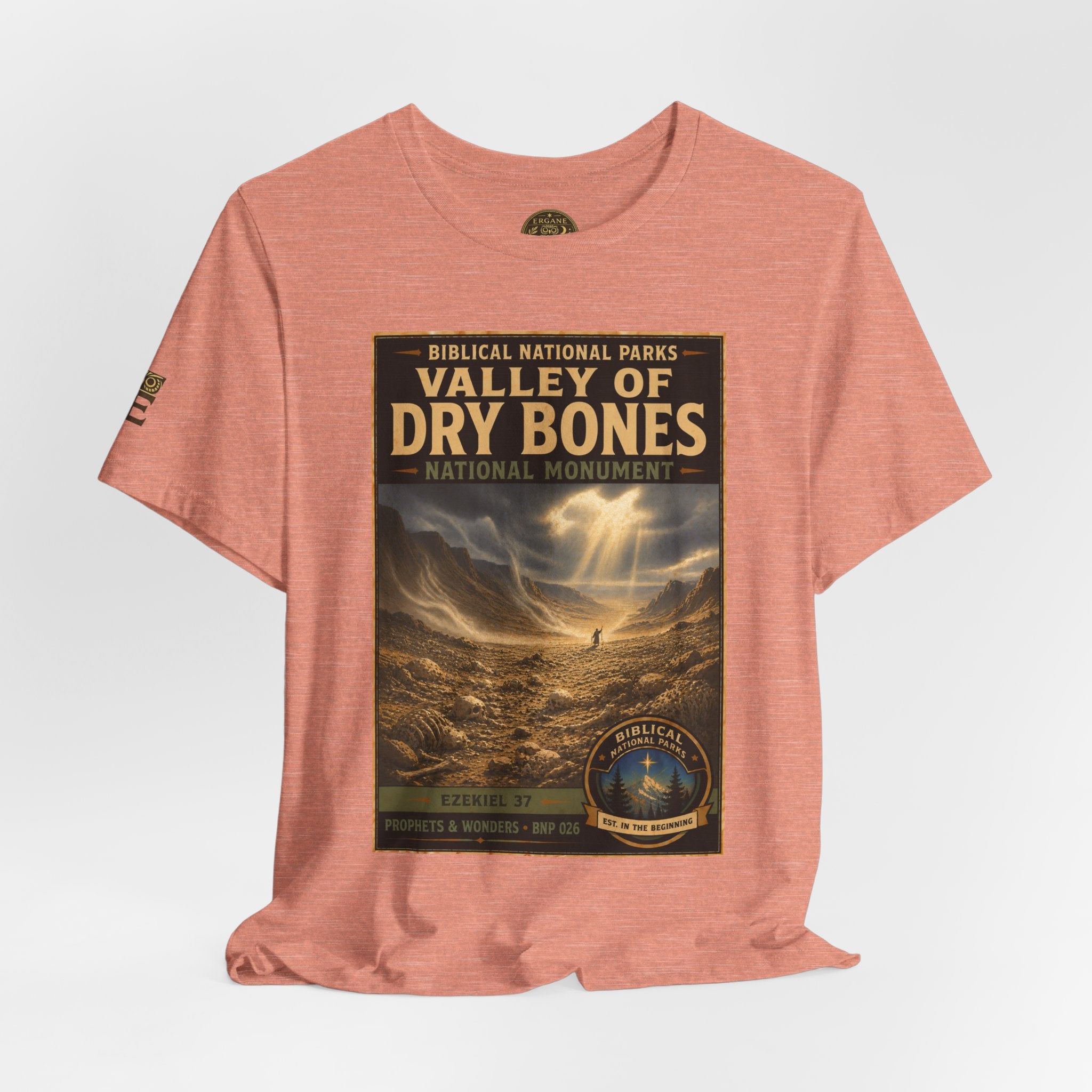 Biblical National Parks Collection V- Prophets & Wonders #026/030 Ezekiel 37  | Vintage nature poster Tee | Biblical national parks graphic shirt