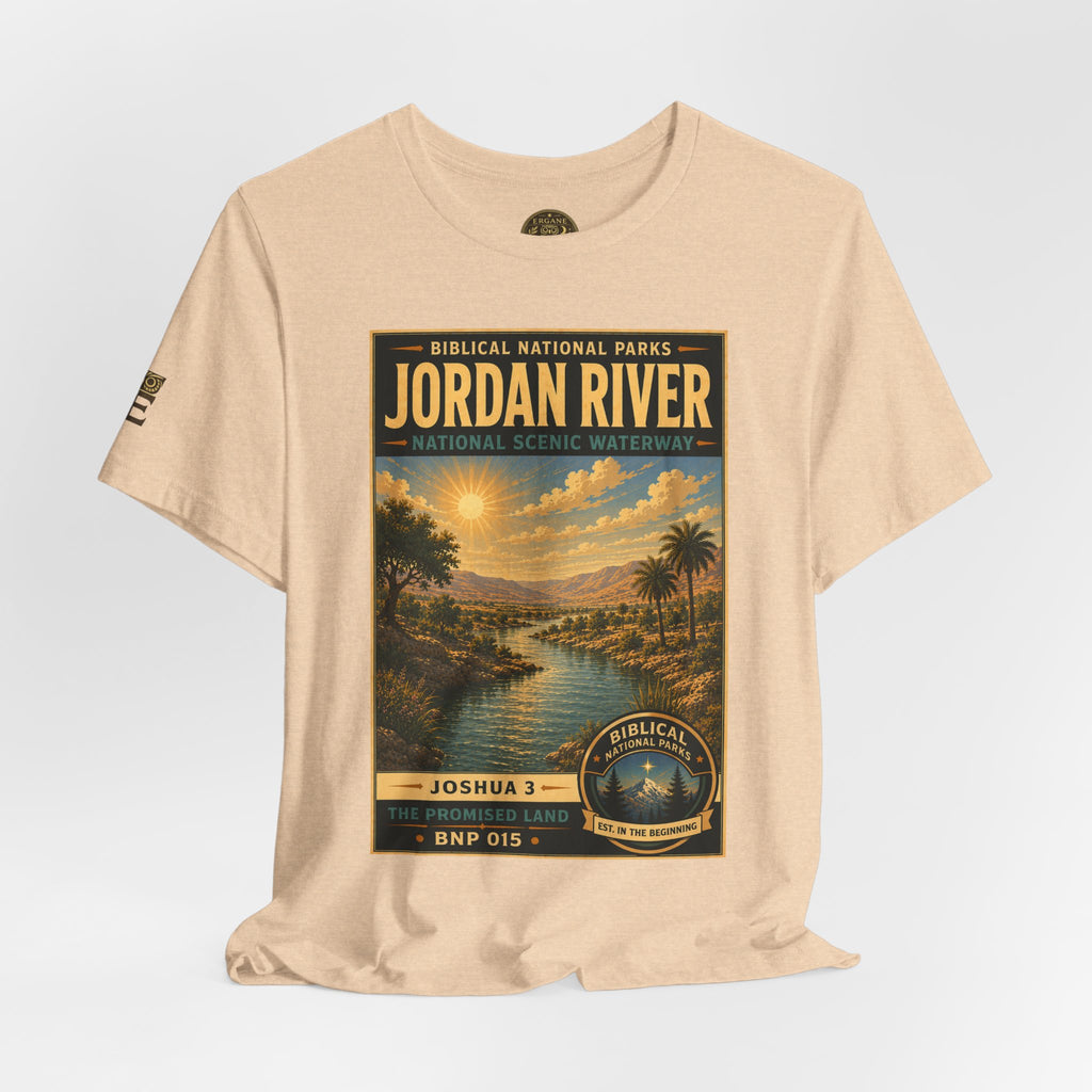 Biblical National Parks Collection III- The Promised Land #015/018 Joshua 3 | Vintage nature poster Tee | Biblical national parks graphic shirt