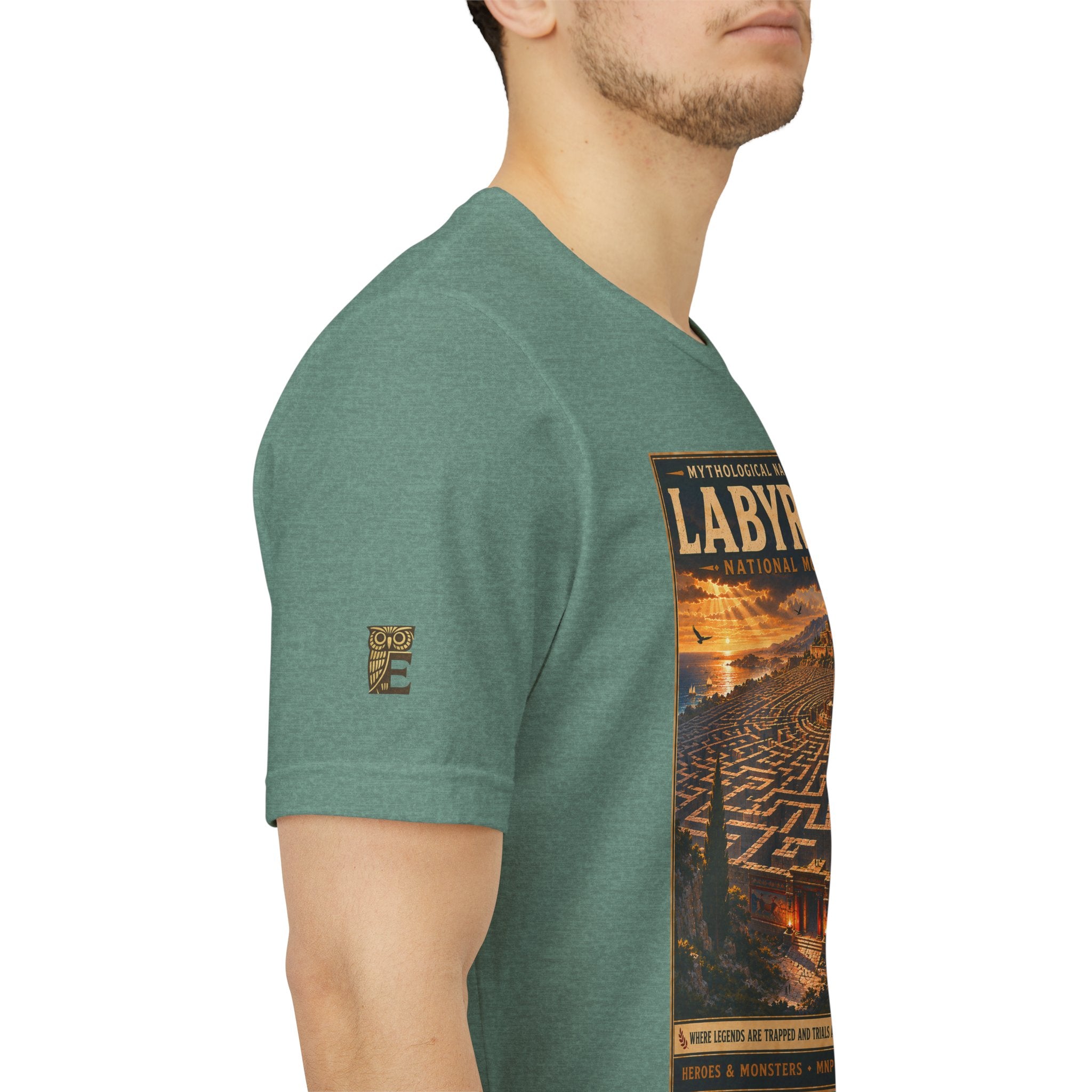 Mythological National Parks Collection III- #017-028 - Heros & Monsters | Vintage nature poster Tee | Mythological National Parks graphic shirt