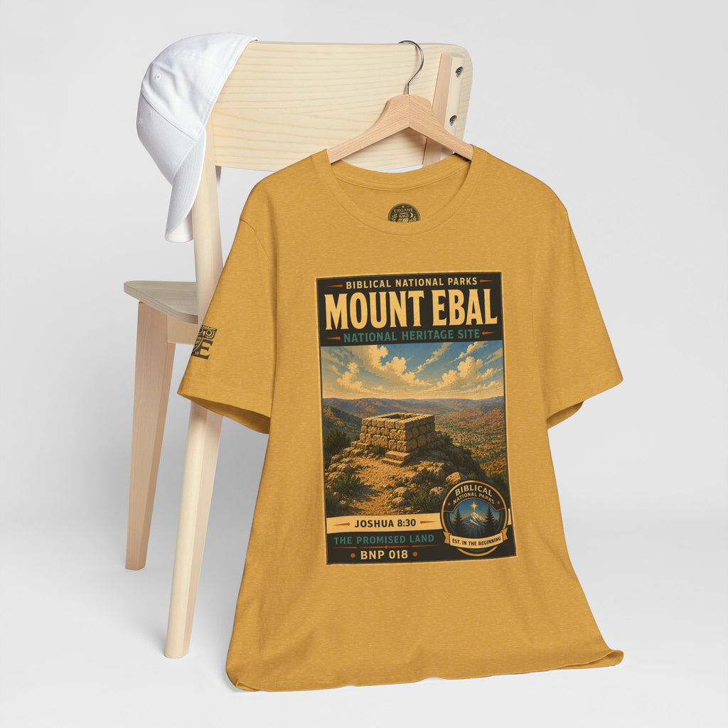 Biblical National Parks Collection III- The Promised Land #018/018 Joshua 8: 30 | Vintage nature poster Tee | Biblical national parks graphic shirt
