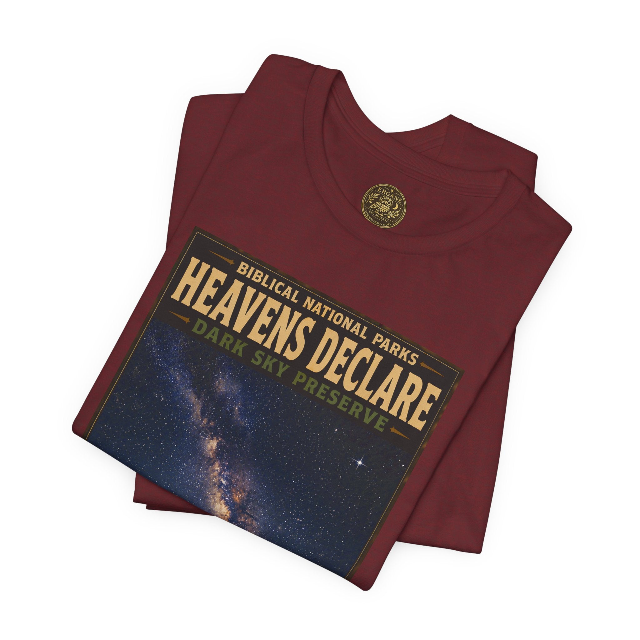 Biblical National Parks Collection IX- #054/054 -Psalms & Sacred Landscapes | Psalm 19:1 | Vintage nature poster Tee | Biblical national parks graphic shirt