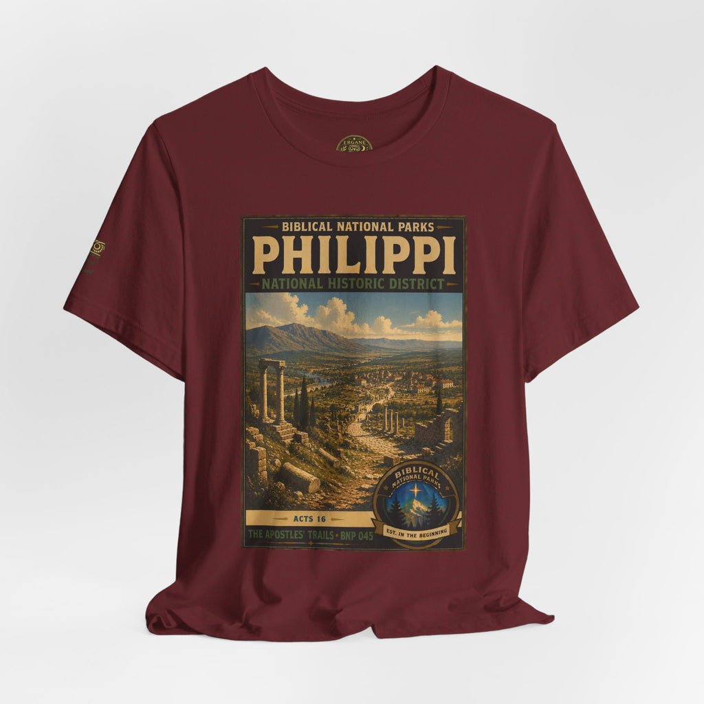 Biblical National Parks Collection VIII- The Apostles' Trails #045/049 | Acts 16 | Vintage nature poster Tee | Biblical national parks graphic shirt