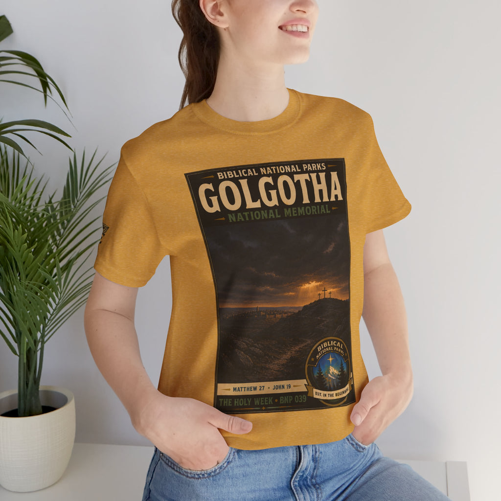 Biblical National Parks Collection VII- The Holy Week #039/041 | Matthew 27 - John 19 | Vintage nature poster Tee | Biblical national parks graphic shirt