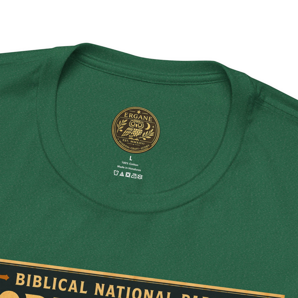 Biblical National Parks Collection III- The Promised Land #015/018 Joshua 3 | Vintage nature poster Tee | Biblical national parks graphic shirt