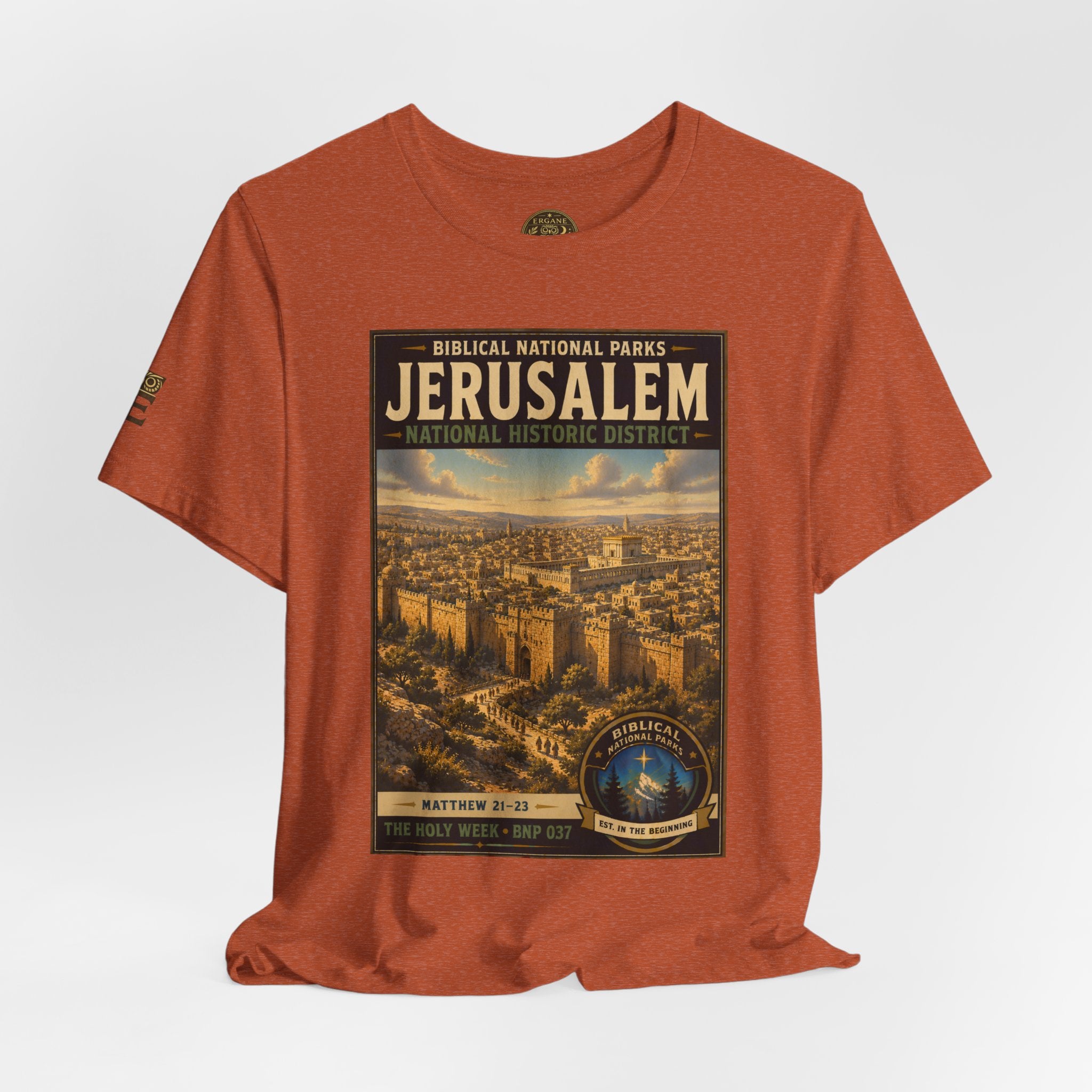 Biblical National Parks Collection VII- The Holy Week #037/041 | Matthew 21-23 | Vintage nature poster Tee | Biblical national parks graphic shirt