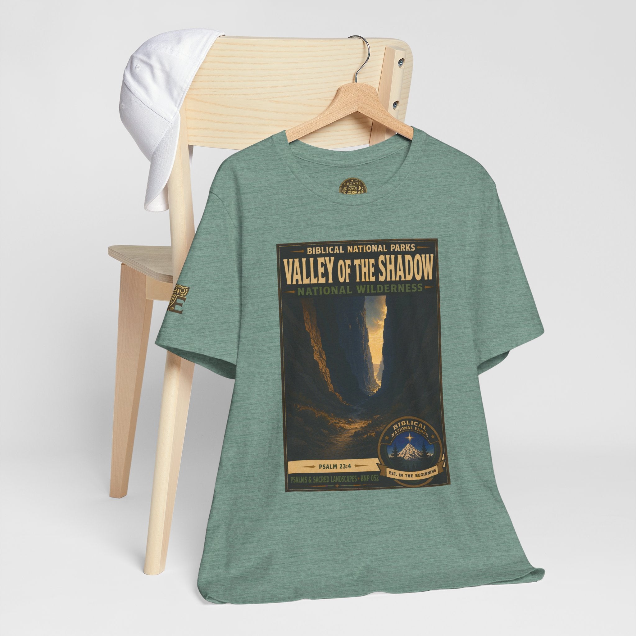 Biblical National Parks Collection IX- #052/054 -Psalms & Sacred Landscapes | Psalm 23:4 | Vintage nature poster Tee | Biblical national parks graphic shirt