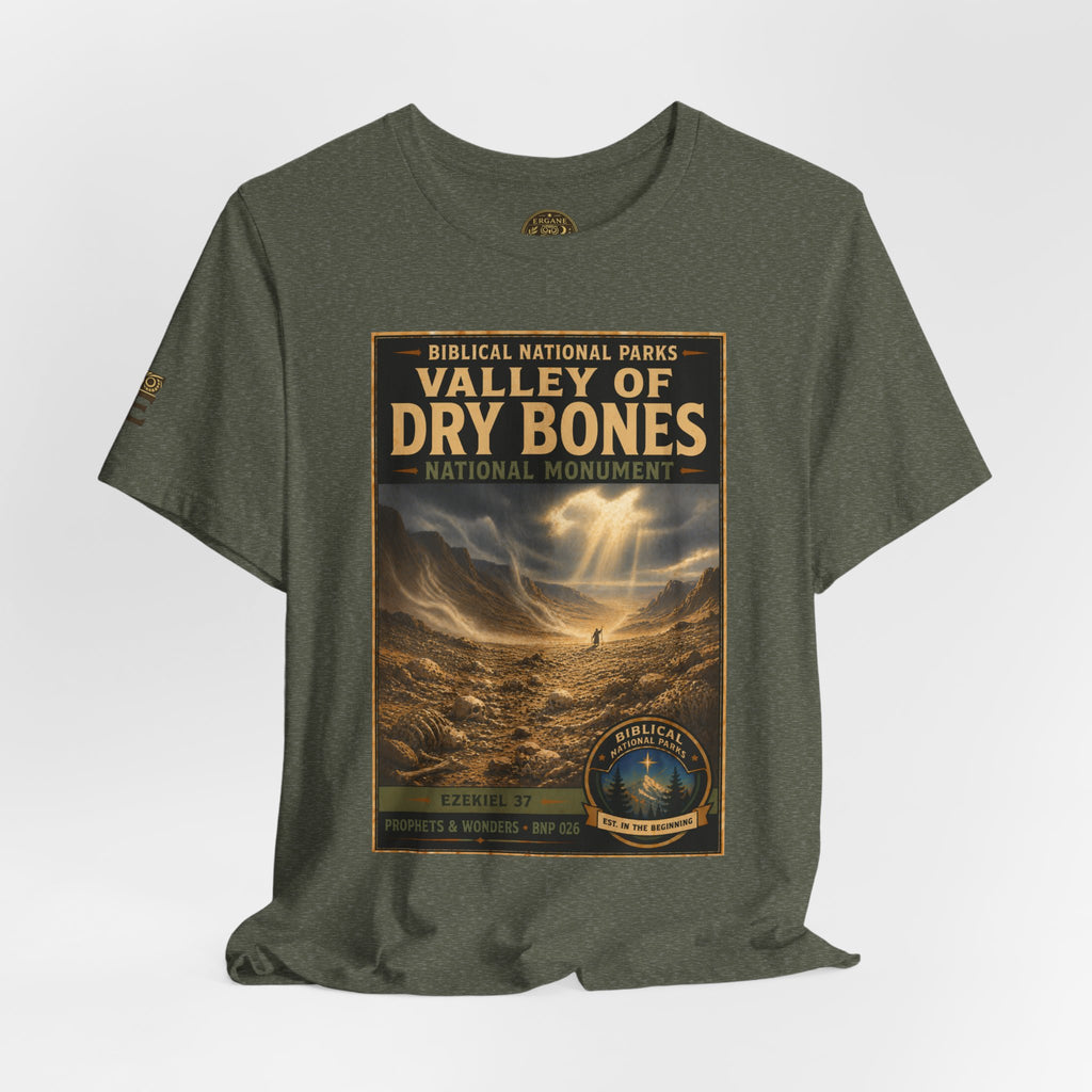 Biblical National Parks Collection V- Prophets & Wonders #026/030 Ezekiel 37  | Vintage nature poster Tee | Biblical national parks graphic shirt