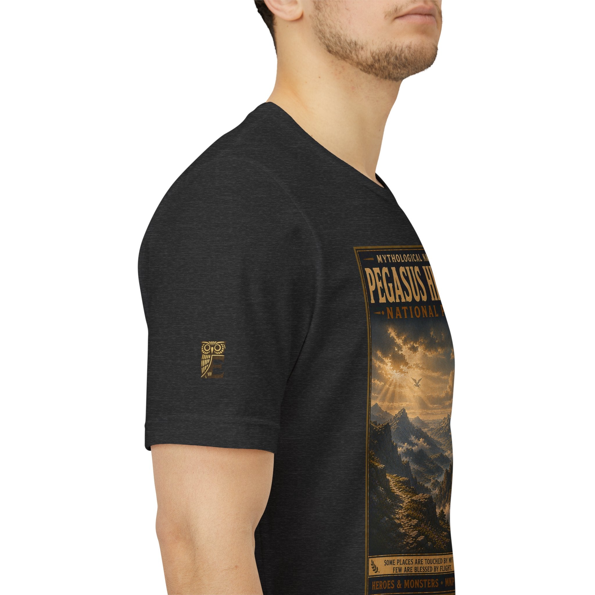 Mythological National Parks Collection III- #020-028 - Heros & Monsters | Vintage nature poster Tee | Mythological National Parks graphic shirt
