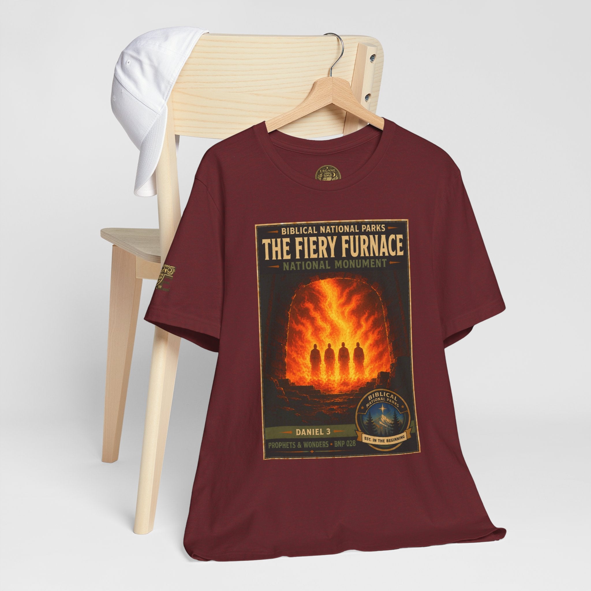 Biblical National Parks Collection V- Prophets & Wonders #028/030 Daniel 3 | Vintage nature poster Tee | Biblical national parks graphic shirt