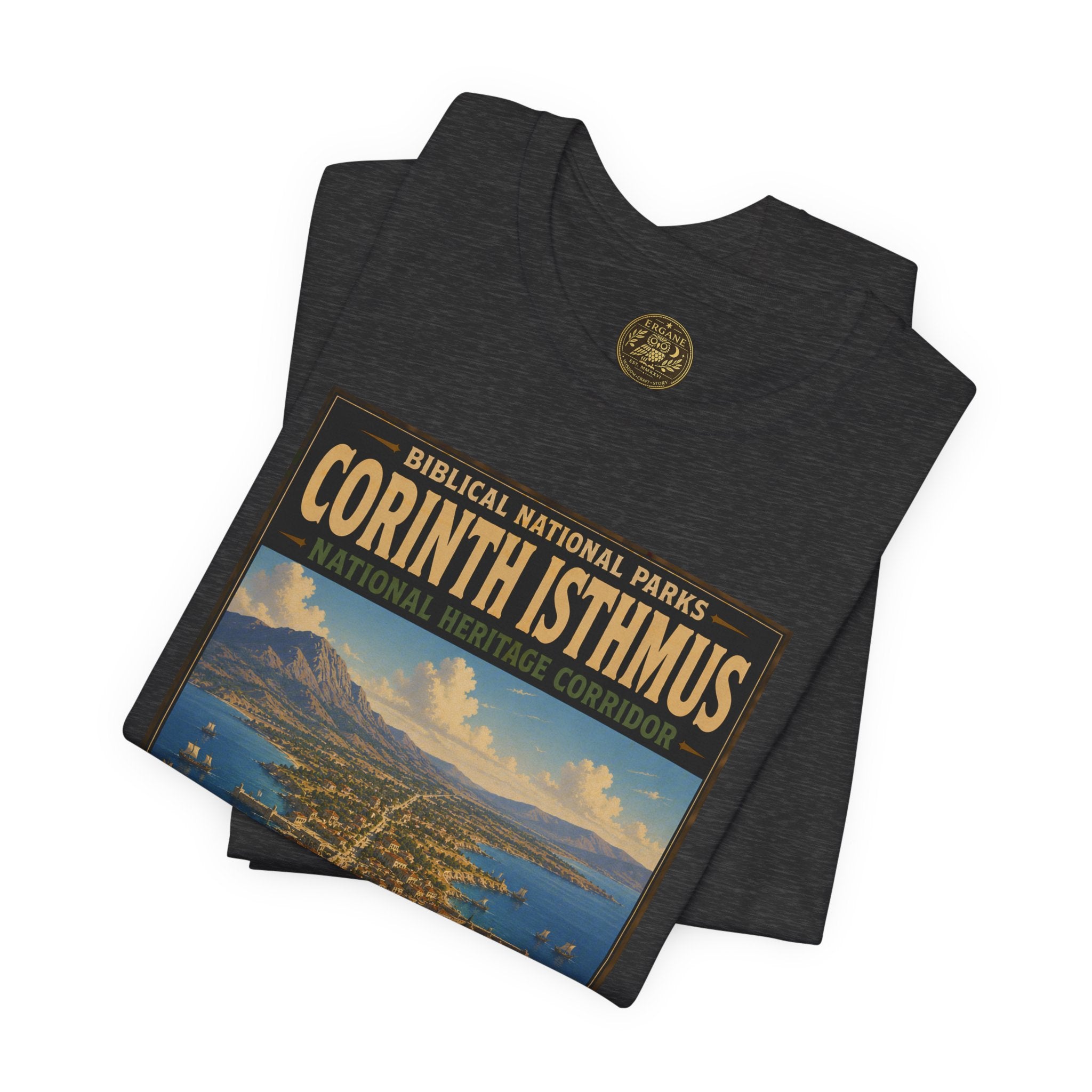 Biblical National Parks Collection VIII- The Apostles' Trails #047/049 | Acts 18 | Vintage nature poster Tee | Biblical national parks graphic shirt