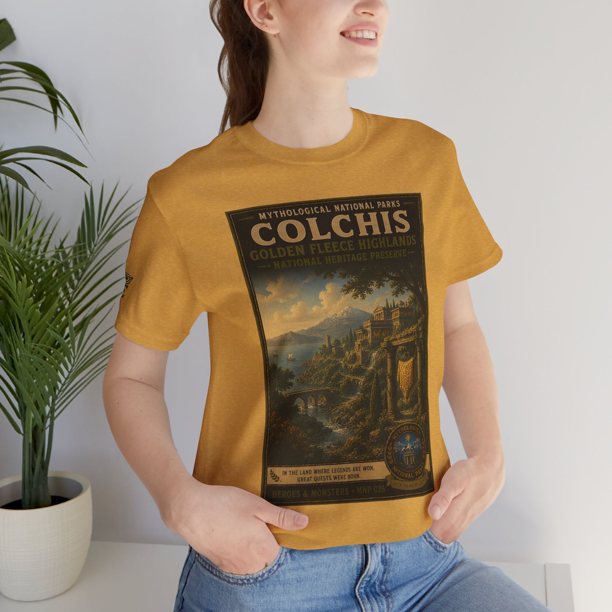 Mythological National Parks Collection III- #026-028 - Heros & Monsters | Vintage nature poster Tee | Mythological National Parks graphic shirt