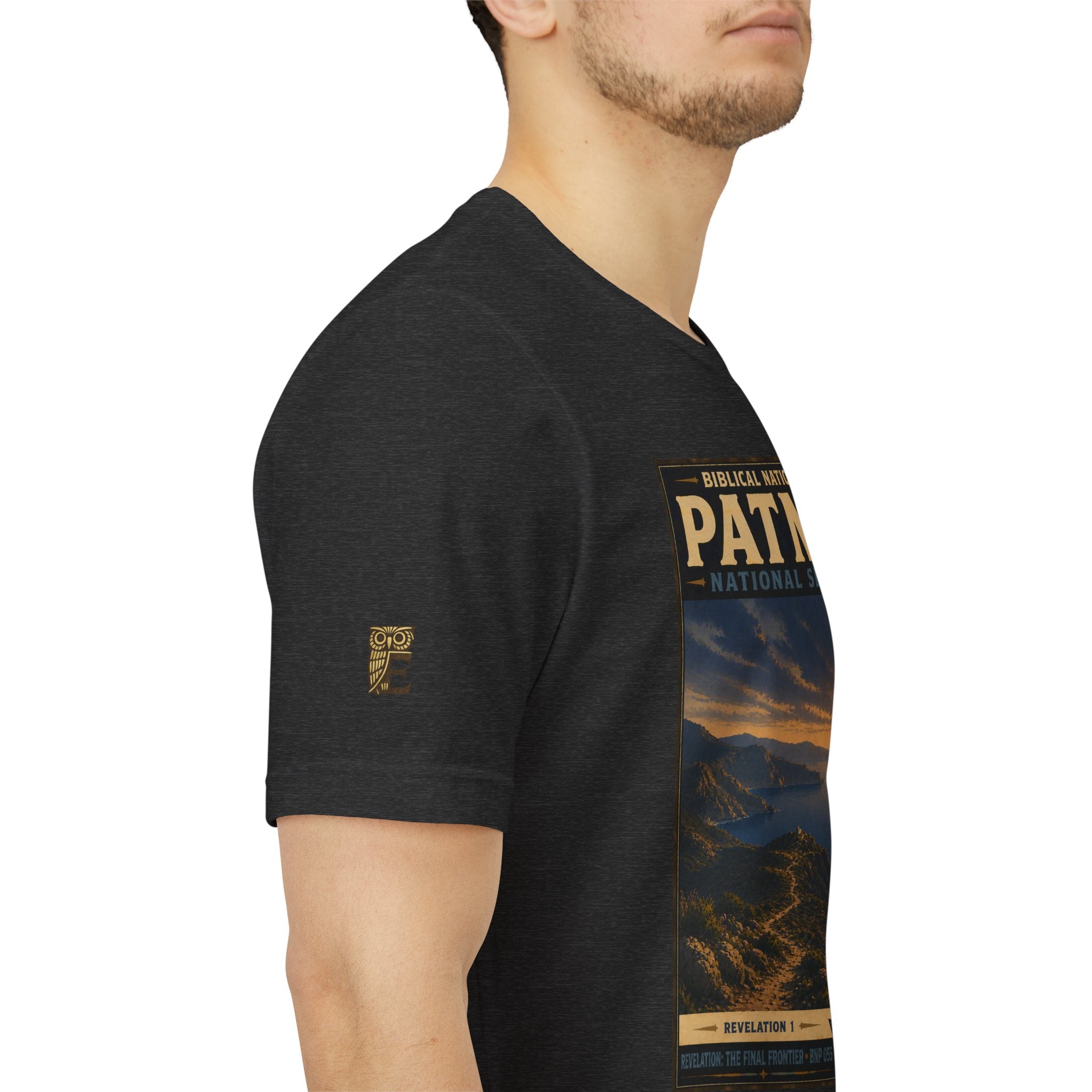 Biblical National Parks Collection X- #055/061 - Revelation: The Final Frontier | Revelation 1 | Vintage nature poster Tee | Biblical national parks graphic shirt
