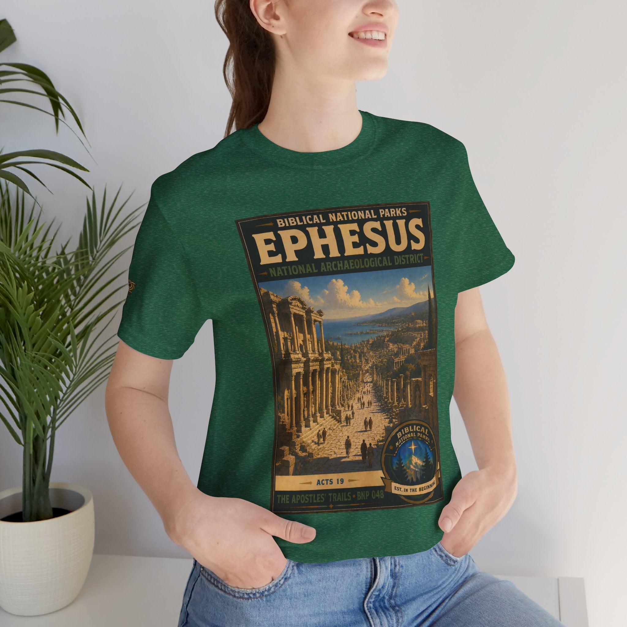 Biblical National Parks Collection VIII- The Apostles' Trails #048/049 | Acts 19 | Vintage nature poster Tee | Biblical national parks graphic shirt