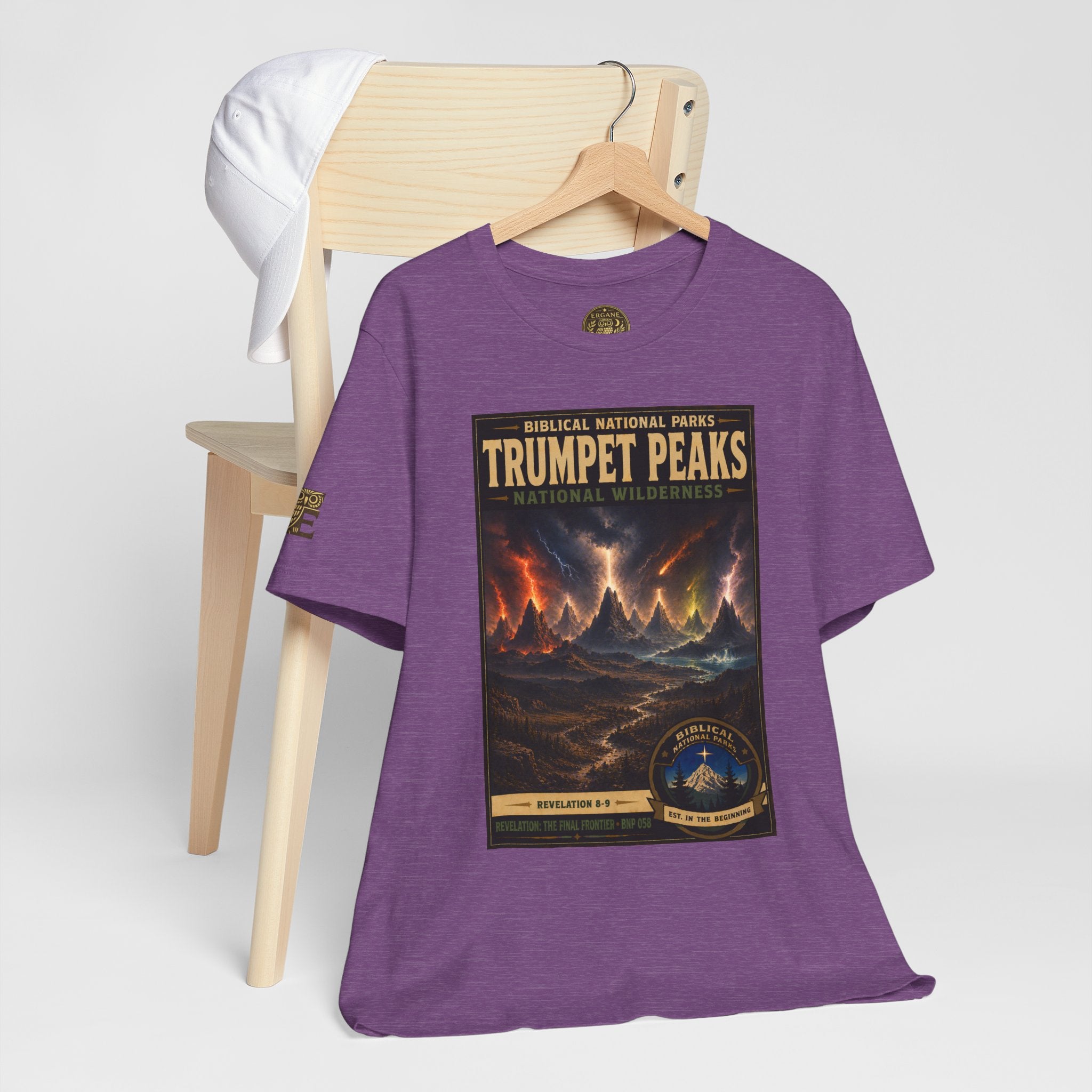 Biblical National Parks Collection X- #058/061 - Revelation: The Final Frontier | Revelation 8-9 | Vintage nature poster Tee | Biblical national parks graphic shirt