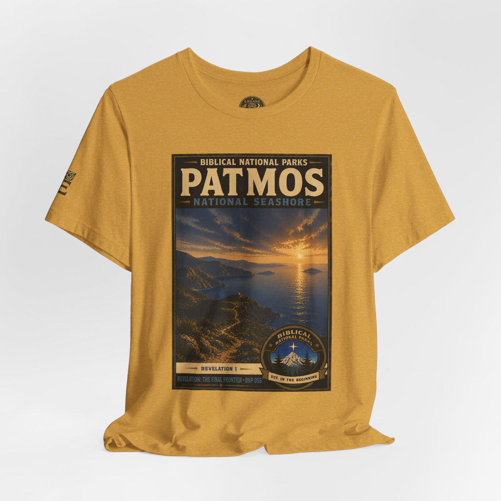 Biblical National Parks Collection X- #055/061 - Revelation: The Final Frontier | Revelation 1 | Vintage nature poster Tee | Biblical national parks graphic shirt