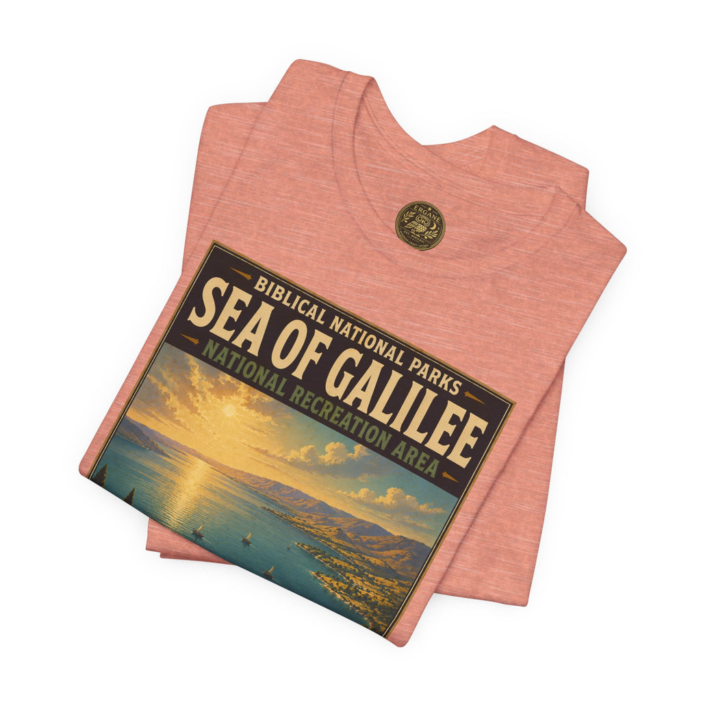 Biblical National Parks Collection VI- Galilee #031/035 Matthew 4 & Mark 1 | Vintage nature poster Tee | Biblical national parks graphic shirt