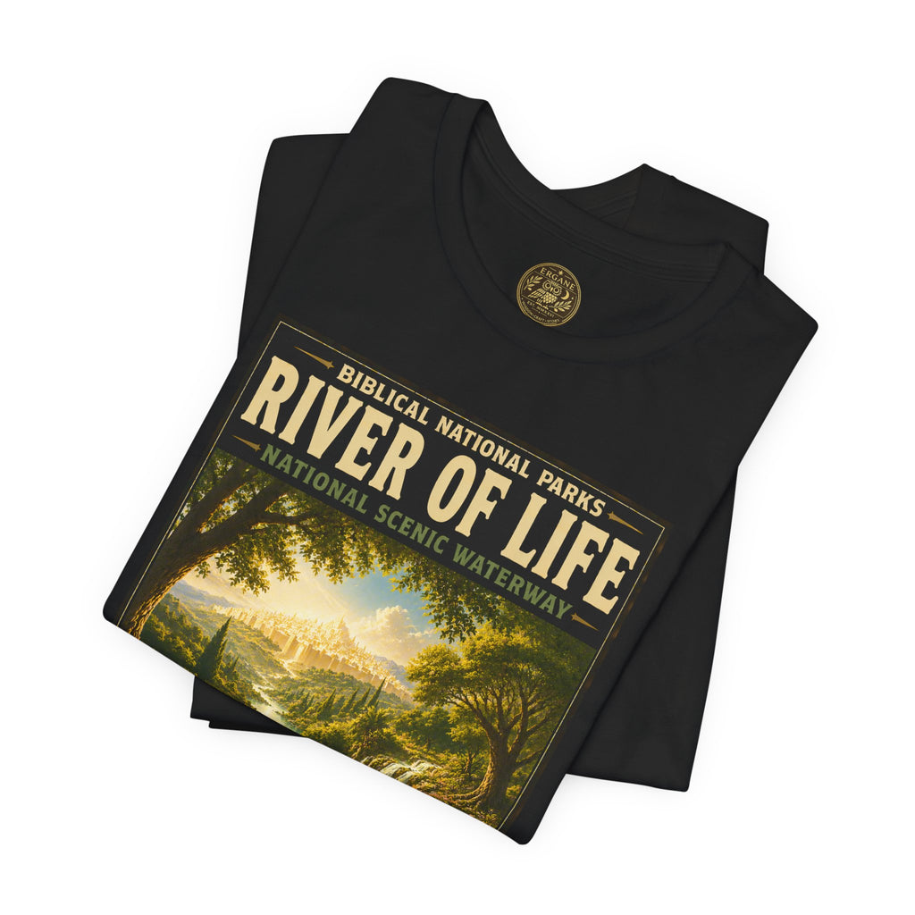 Biblical National Parks Collection X- #061/061 - Revelation: The Final Frontier | Revelation 22 | Vintage nature poster Tee | Biblical national parks graphic shirt 2