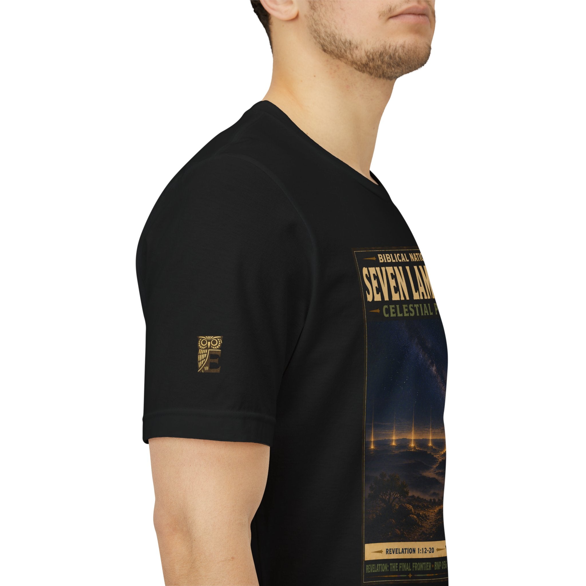 Biblical National Parks Collection X- #056/061 - Revelation: The Final Frontier | Revelation 1: 12-20 | Vintage nature poster Tee | Biblical national parks graphic shirt