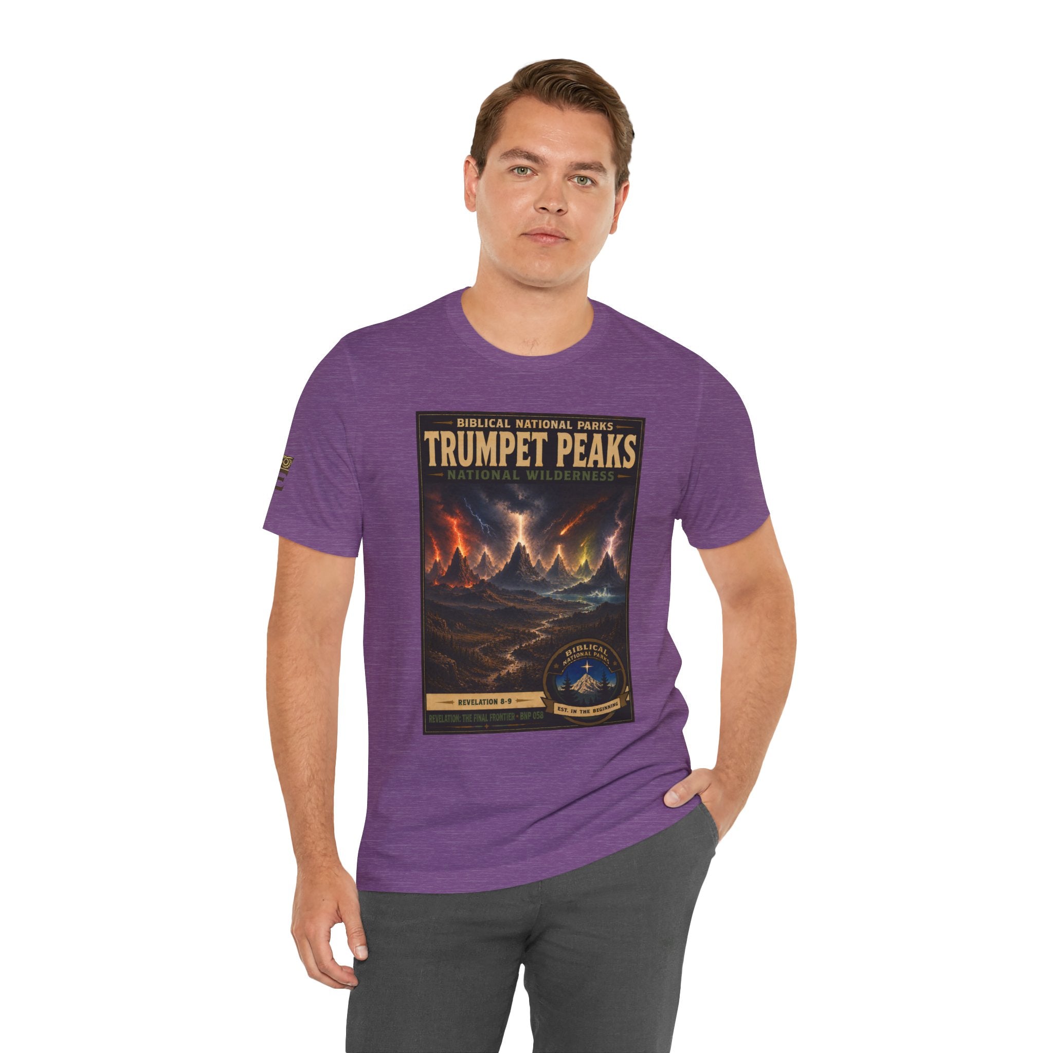 Biblical National Parks Collection X- #058/061 - Revelation: The Final Frontier | Revelation 8-9 | Vintage nature poster Tee | Biblical national parks graphic shirt
