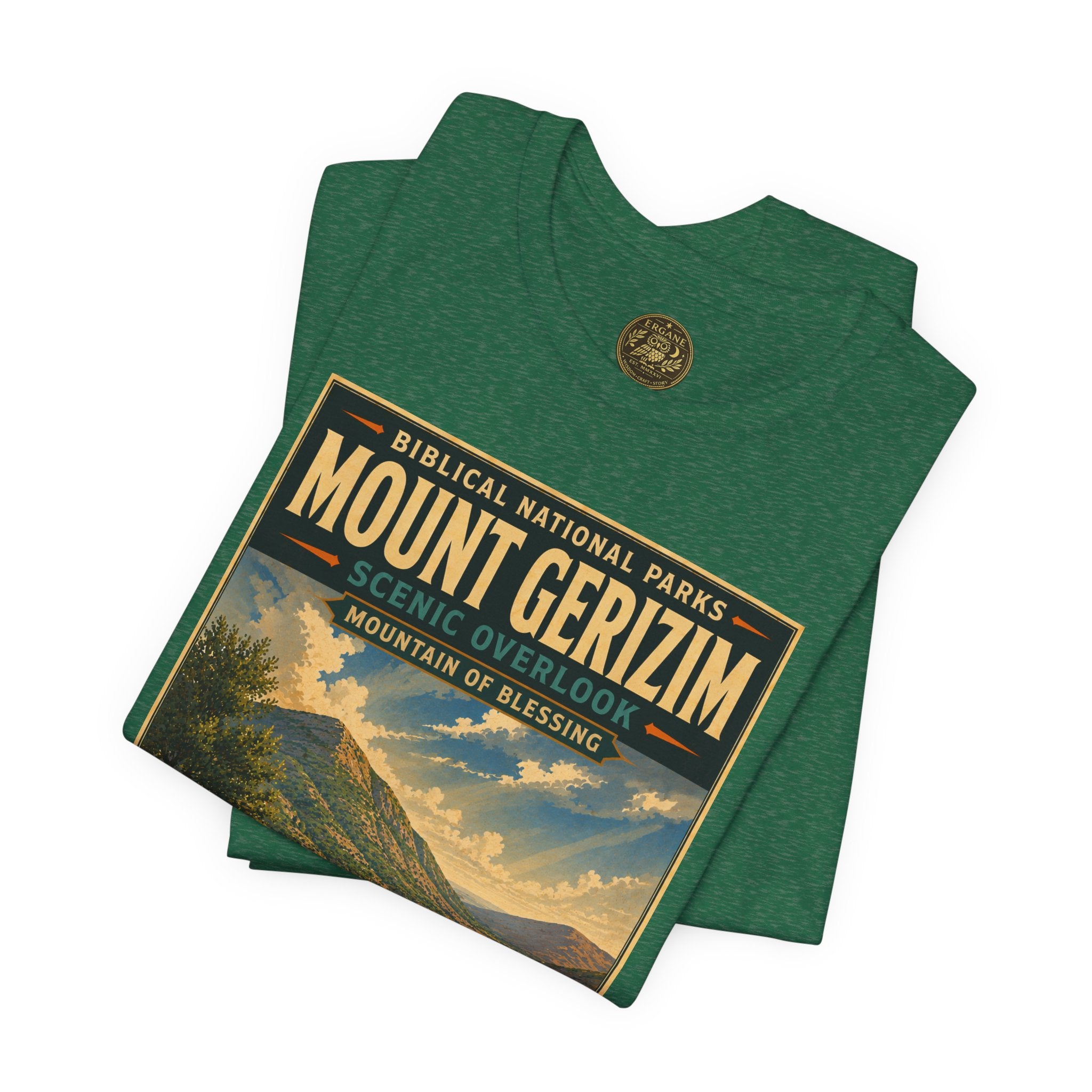 Biblical National Parks Collection III- The Promised Land #017/018 Joshua 8 | Vintage nature poster Tee | Biblical national parks graphic shirt