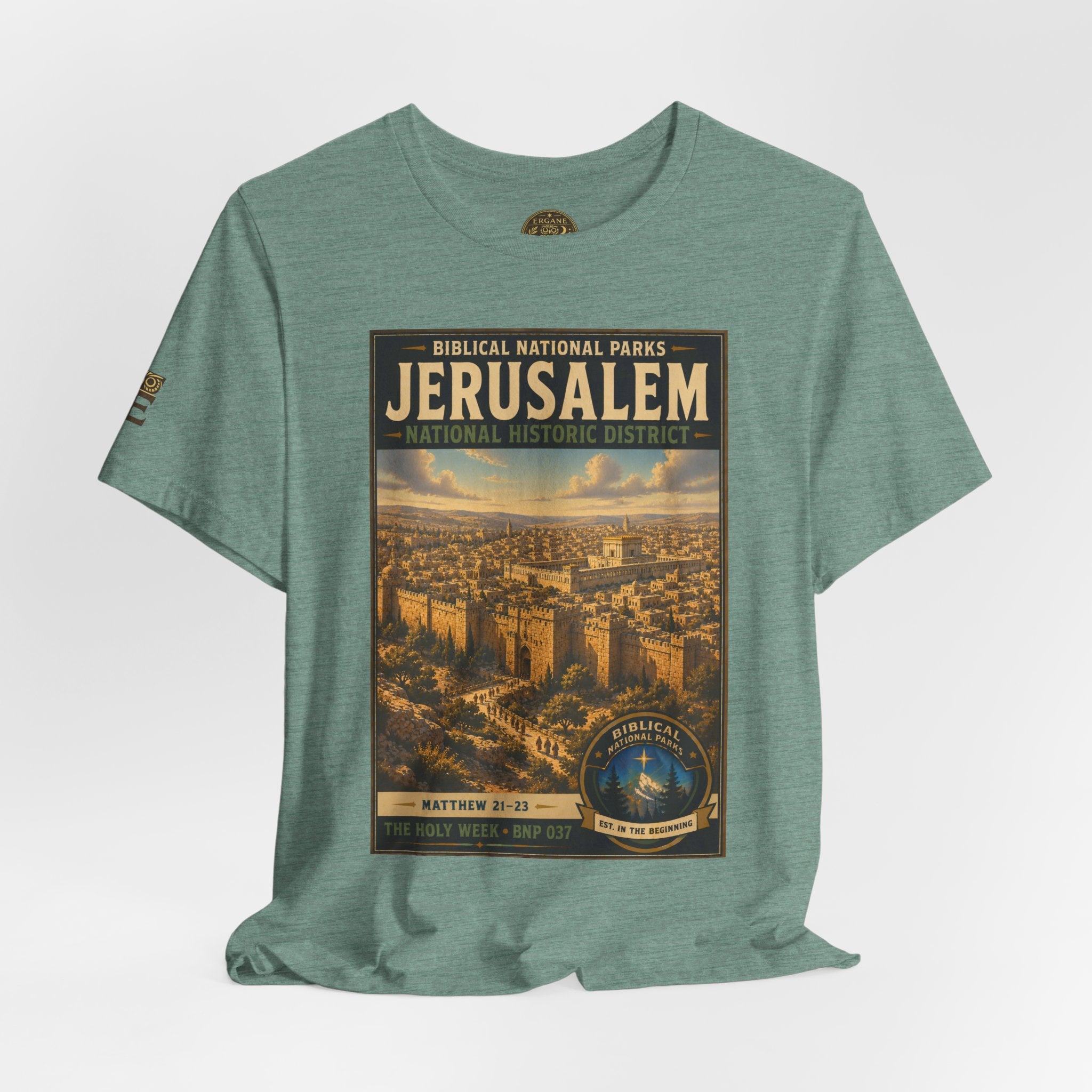 Biblical National Parks Collection VII- The Holy Week #037/041 | Matthew 21-23 | Vintage nature poster Tee | Biblical national parks graphic shirt