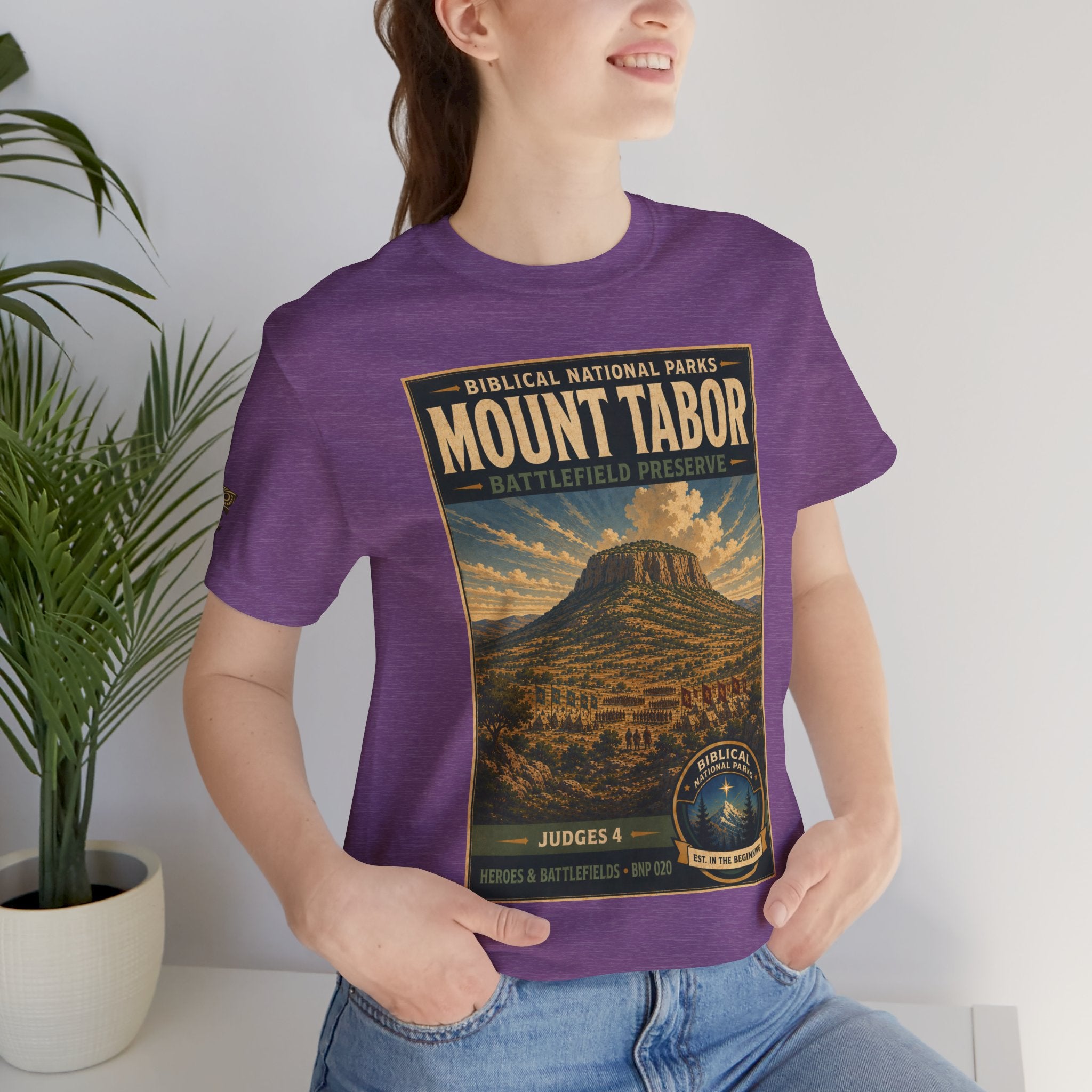Biblical National Parks Collection IV- Heros & Battlefields #020/023 Judges 4 | Vintage nature poster Tee | Biblical national parks graphic shirt