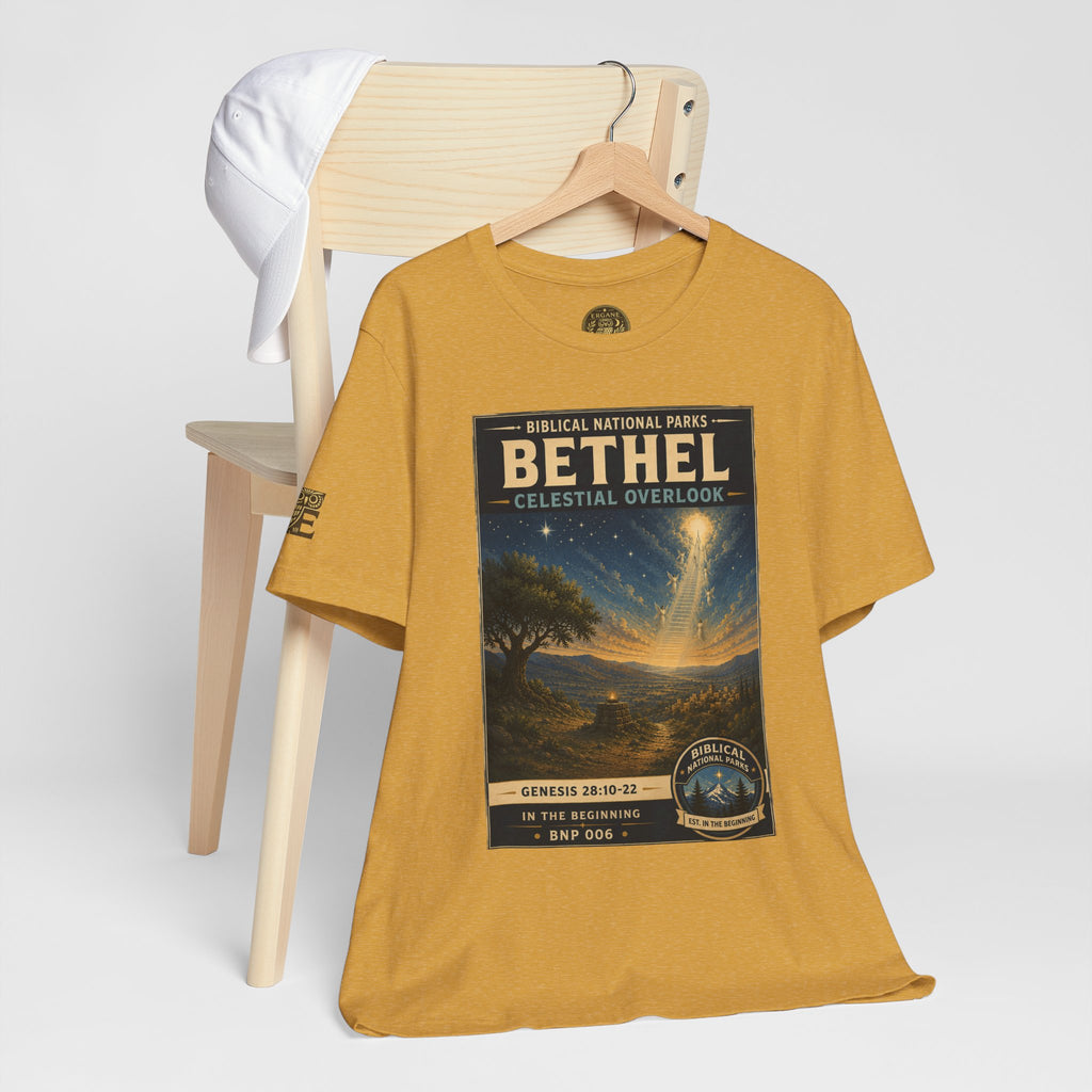 Biblical National Parks Collection I- In The Beginning #006/006 Genesis 28: 10-22 | Vintage nature poster Tee | Biblical national parks graphic shirt