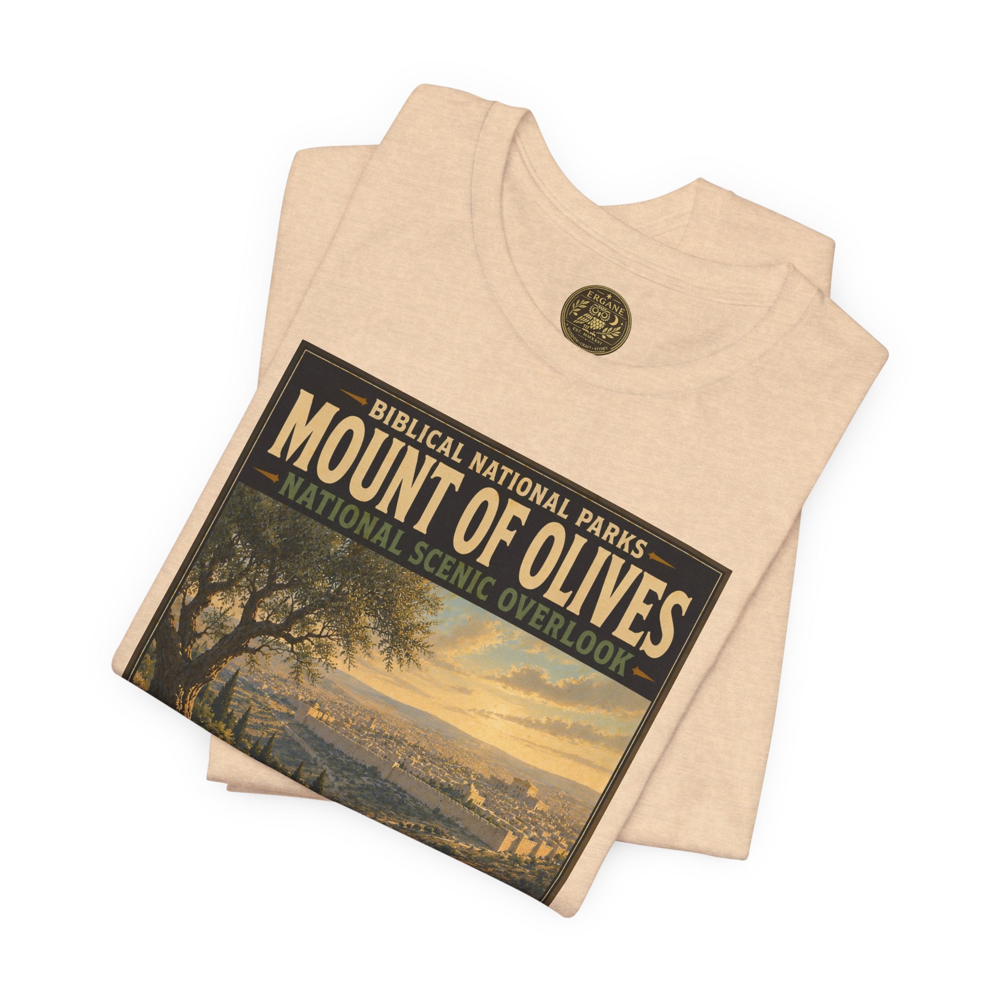 Biblical National Parks Collection VII- The Holy Week #036/041 | Matthew 21 - Luke 19 | Vintage nature poster Tee | Biblical national parks graphic shirt