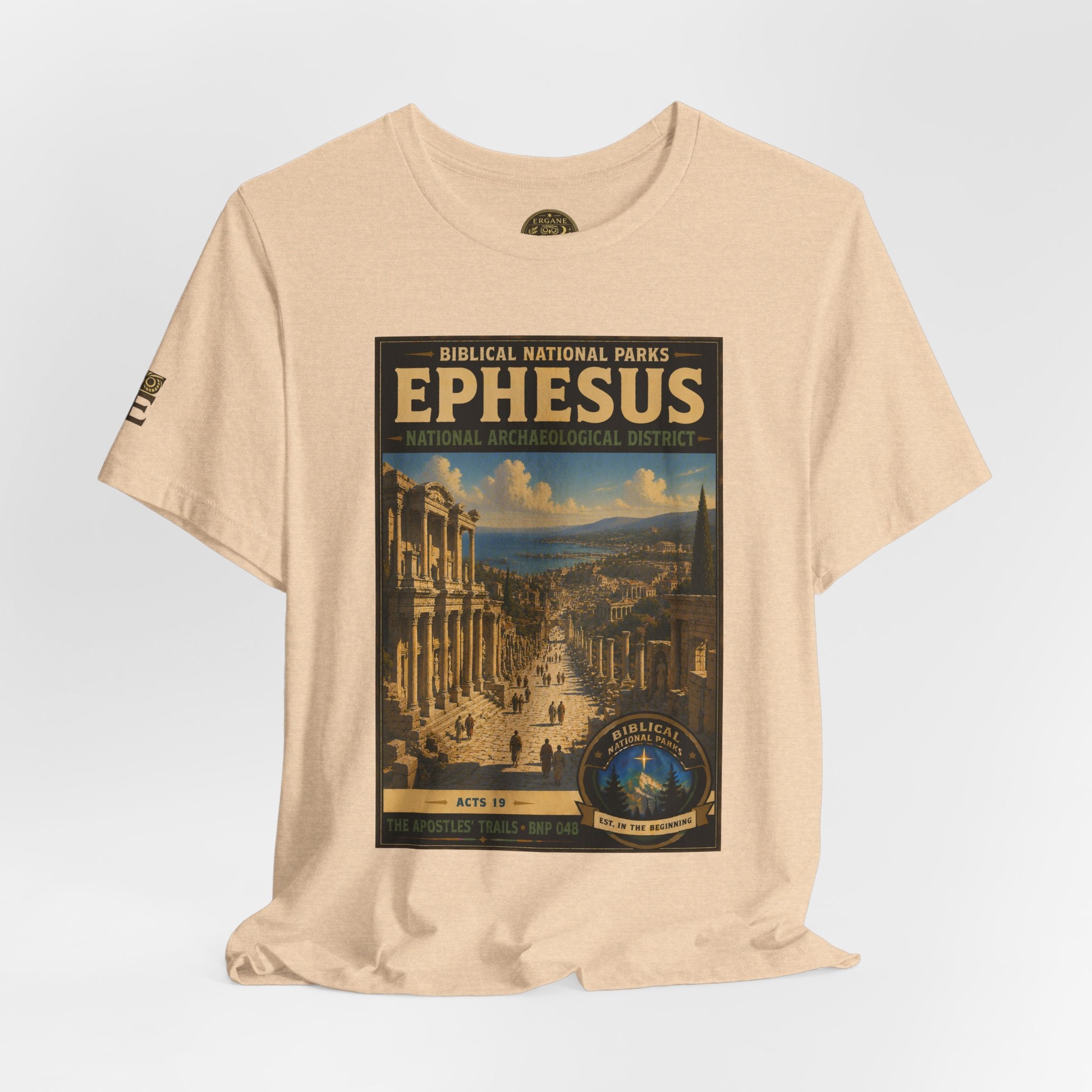 Biblical National Parks Collection VIII- The Apostles' Trails #048/049 | Acts 19 | Vintage nature poster Tee | Biblical national parks graphic shirt