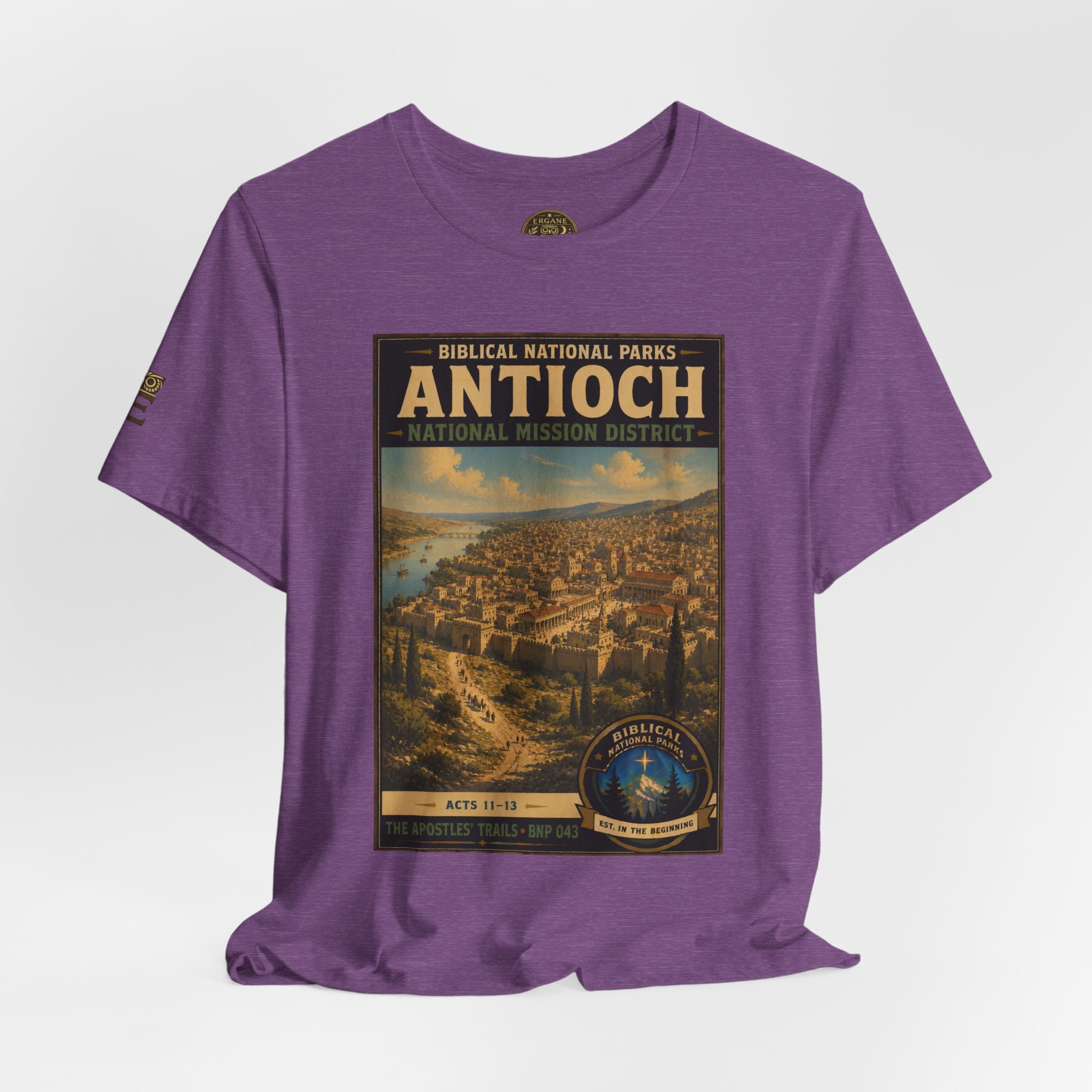 Biblical National Parks Collection VIII- The Apostles' Trails #043/049 | Acts 11-13 | Vintage nature poster Tee | Biblical national parks graphic shirt