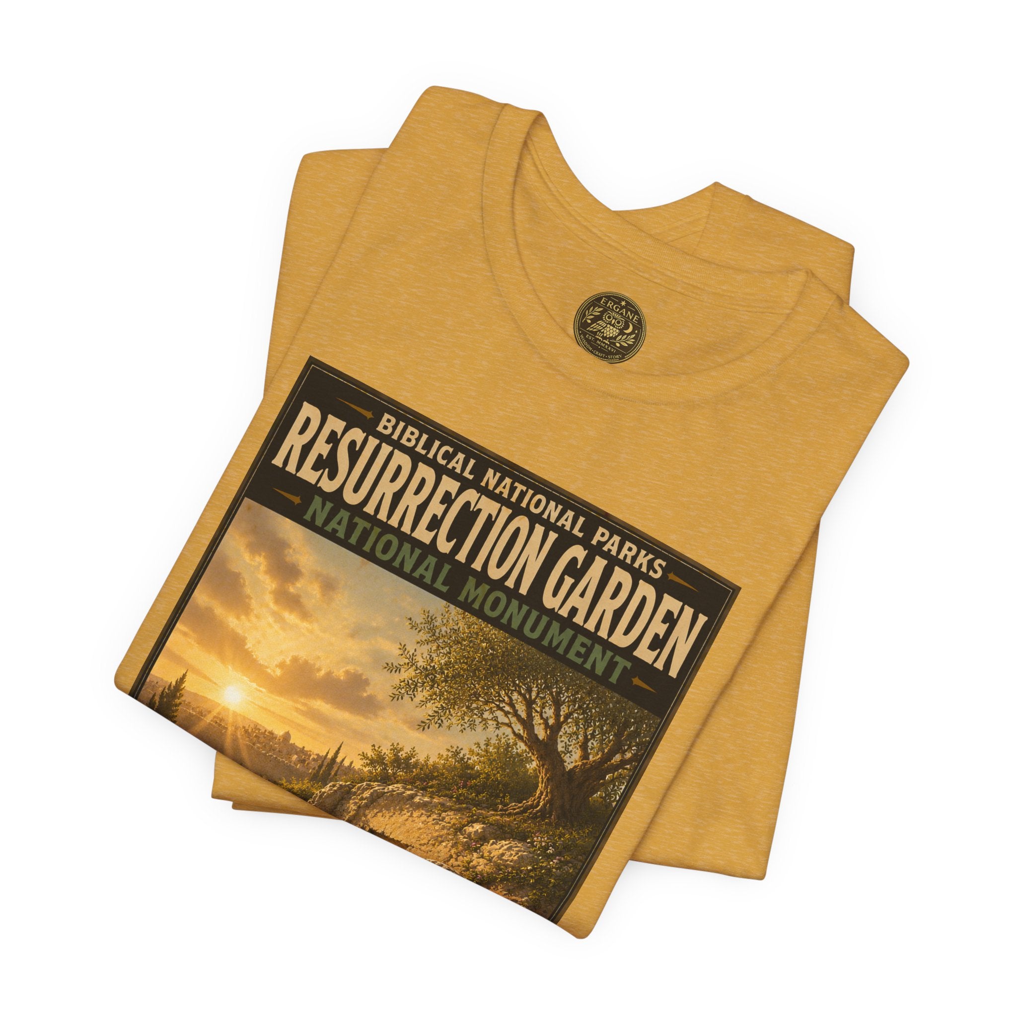Biblical National Parks Collection VII- The Holy Week #041/041 | Matthew 28 - John 20 | Vintage nature poster Tee | Biblical national parks graphic shirt