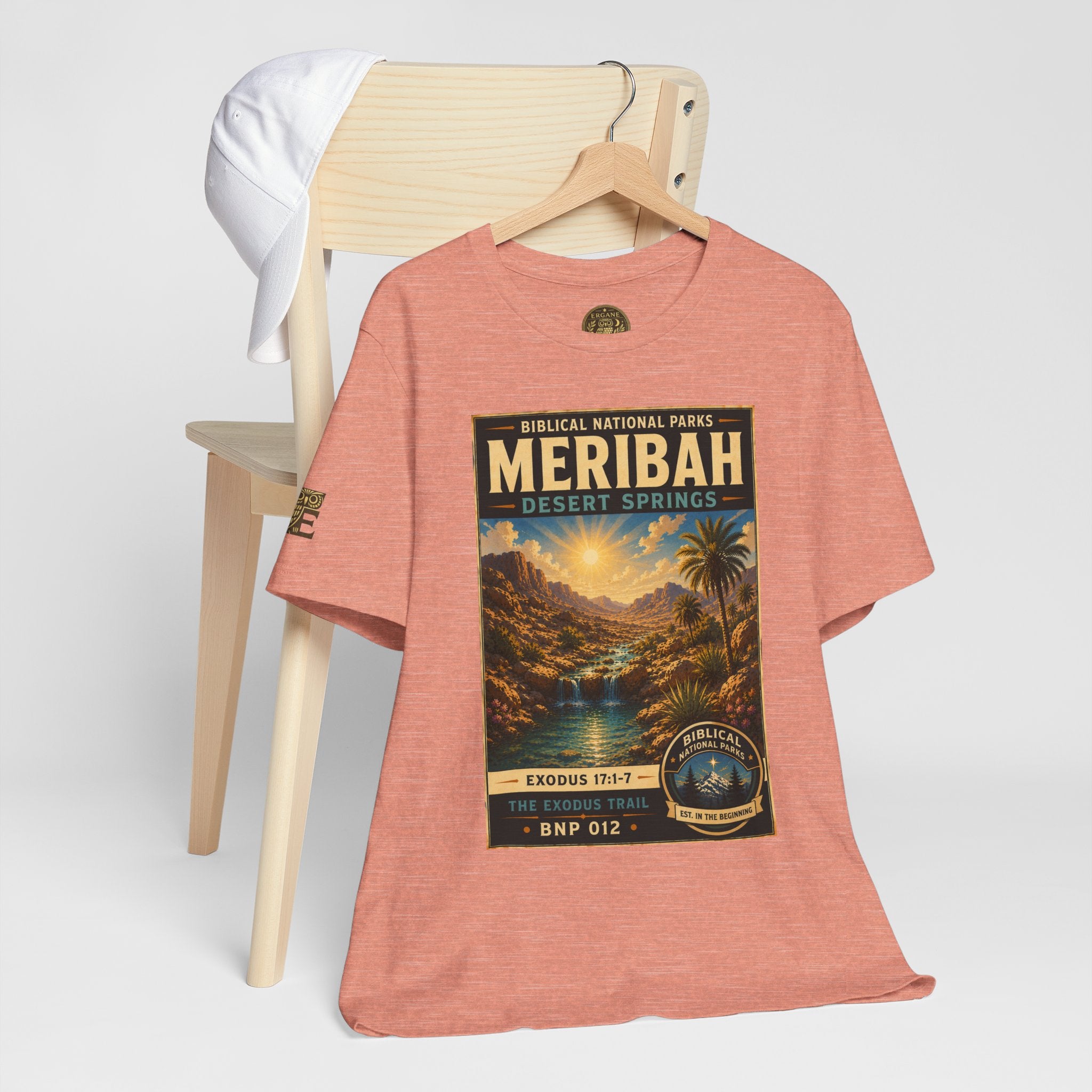 Biblical National Parks Collection II- The Exodus Trail #012/013 Exodus 17: 1-7 | Vintage nature poster Tee | Biblical national parks graphic shirt