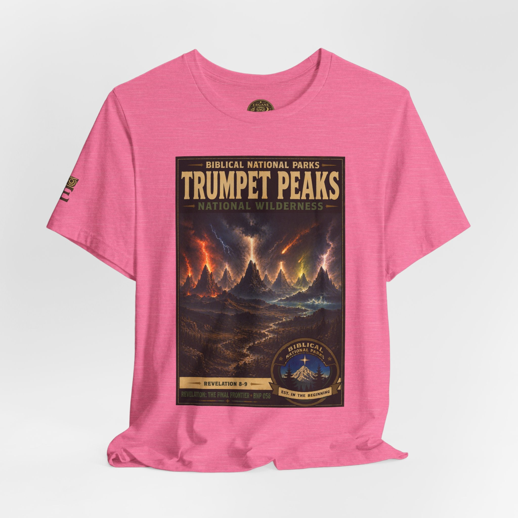 Biblical National Parks Collection X- #058/061 - Revelation: The Final Frontier | Revelation 8-9 | Vintage nature poster Tee | Biblical national parks graphic shirt