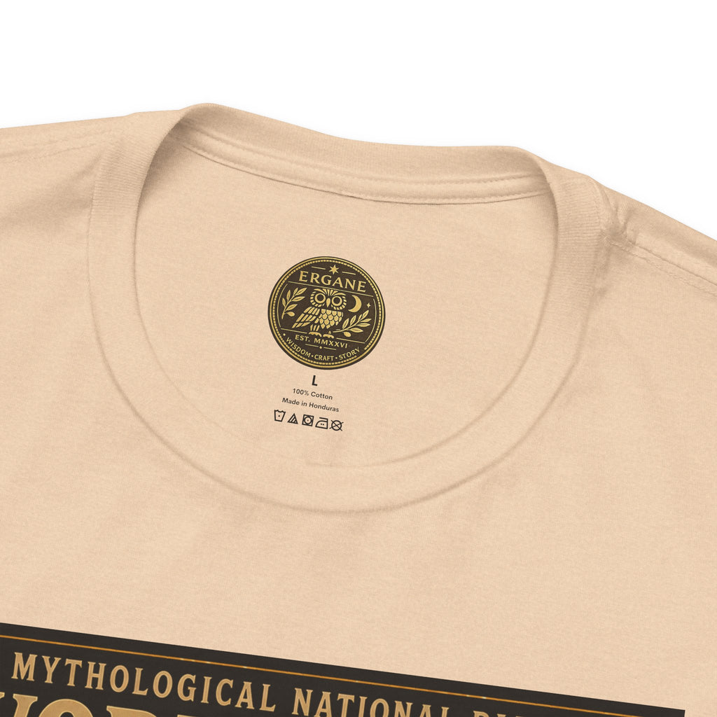 Mythological National Parks COLLECTION V- #050-050 TITANS & PRIMORDIAL REALMS | Vintage nature poster Tee | Mythological National Parks graphic shirt