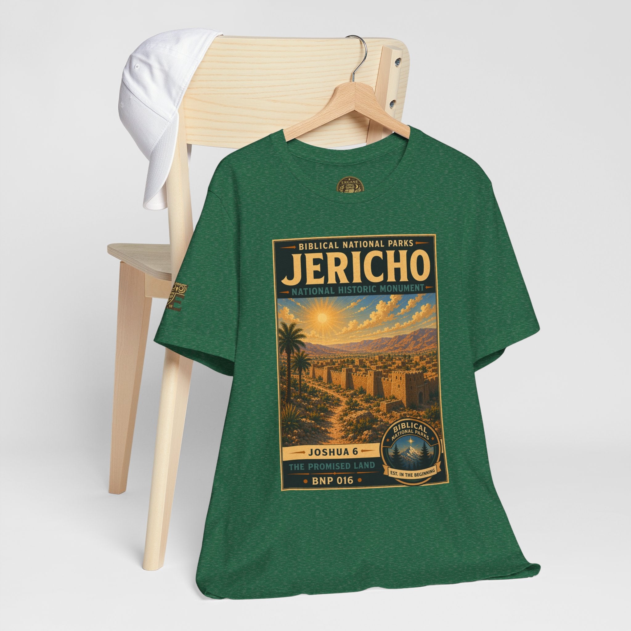 Biblical National Parks Collection III- The Promised Land #016/018 Joshua 6 | Vintage nature poster Tee | Biblical national parks graphic shirt