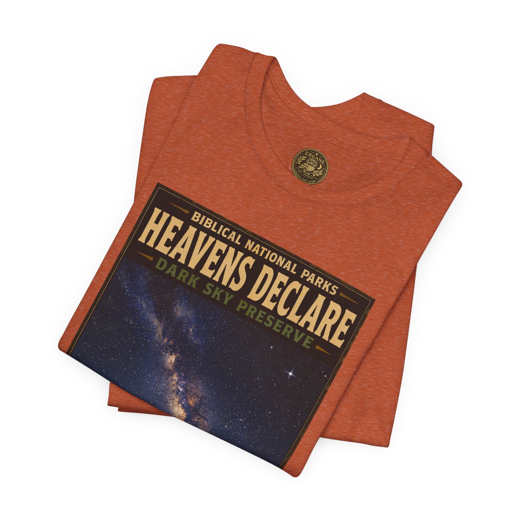 Biblical National Parks Collection IX- #054/054 -Psalms & Sacred Landscapes | Psalm 19:1 | Vintage nature poster Tee | Biblical national parks graphic shirt