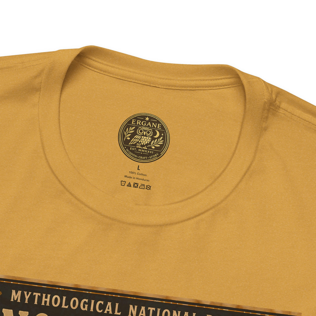 Mythological National Parks Collection III- #018-028 - Heros & Monsters | Vintage nature poster Tee | Mythological National Parks graphic shirt