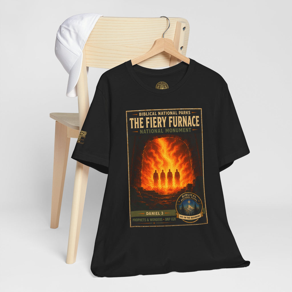 Biblical National Parks Collection V- Prophets & Wonders #028/030 Daniel 3 | Vintage nature poster Tee | Biblical national parks graphic shirt
