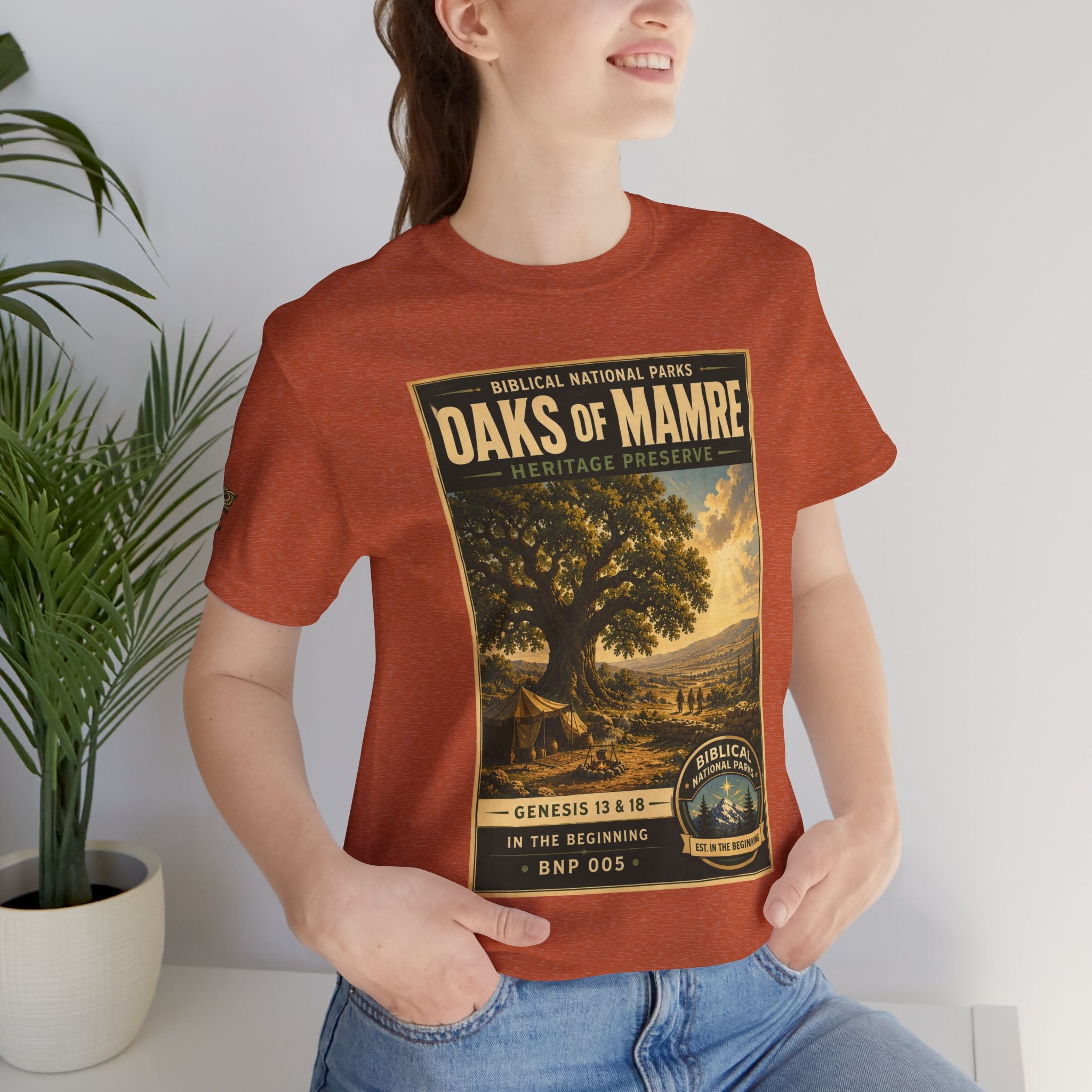 Biblical National Parks Collection I- In The Beginning #005/006 Genesis 13 & 18 | Vintage nature poster Tee | Biblical national parks graphic shirt