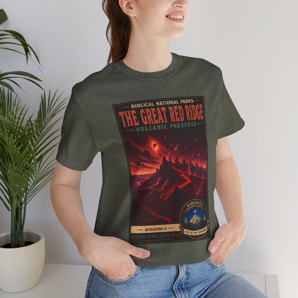 Biblical National Parks Collection X- #059/061 - Revelation: The Final Frontier | Revelation 12 | Vintage nature poster Tee | Biblical national parks graphic shirt