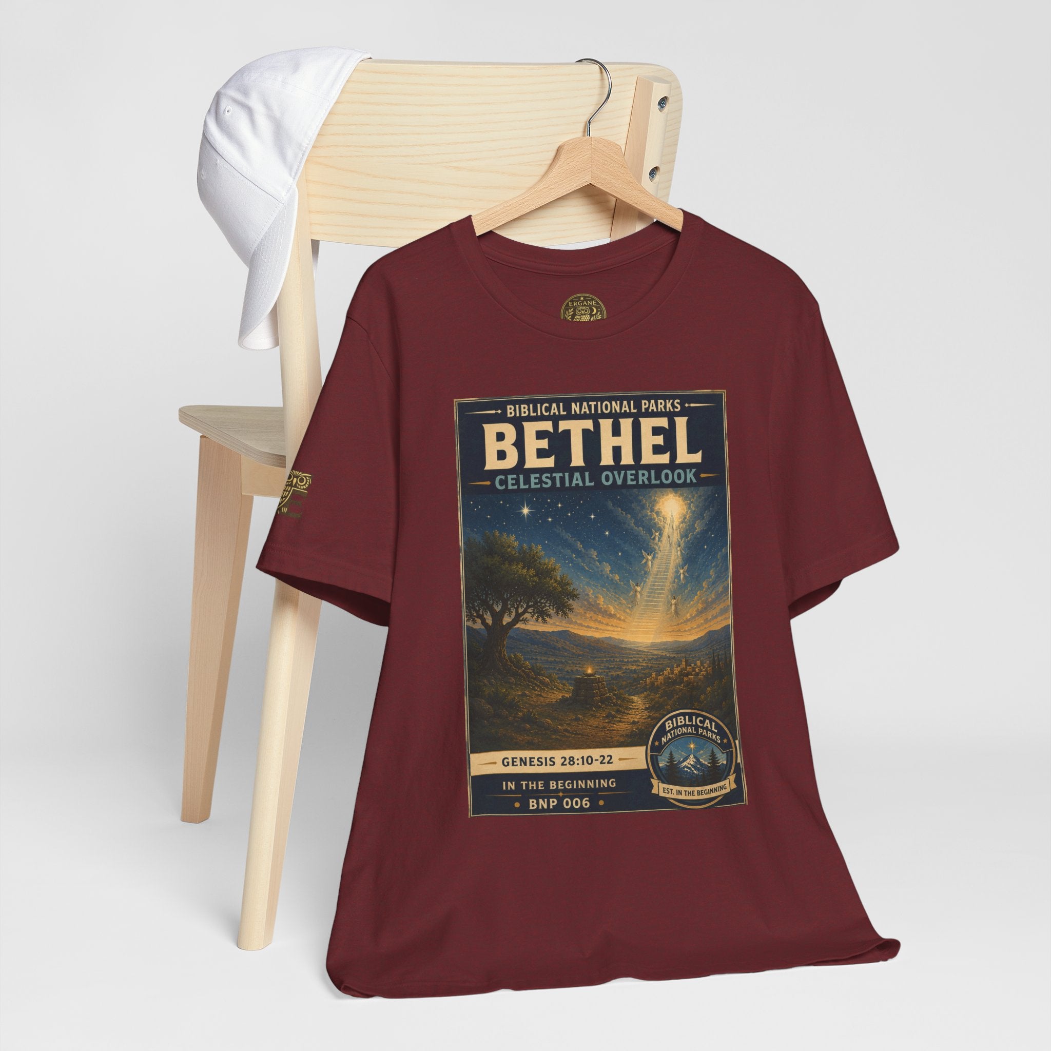 Biblical National Parks Collection I- In The Beginning #006/006 Genesis 28: 10-22 | Vintage nature poster Tee | Biblical national parks graphic shirt