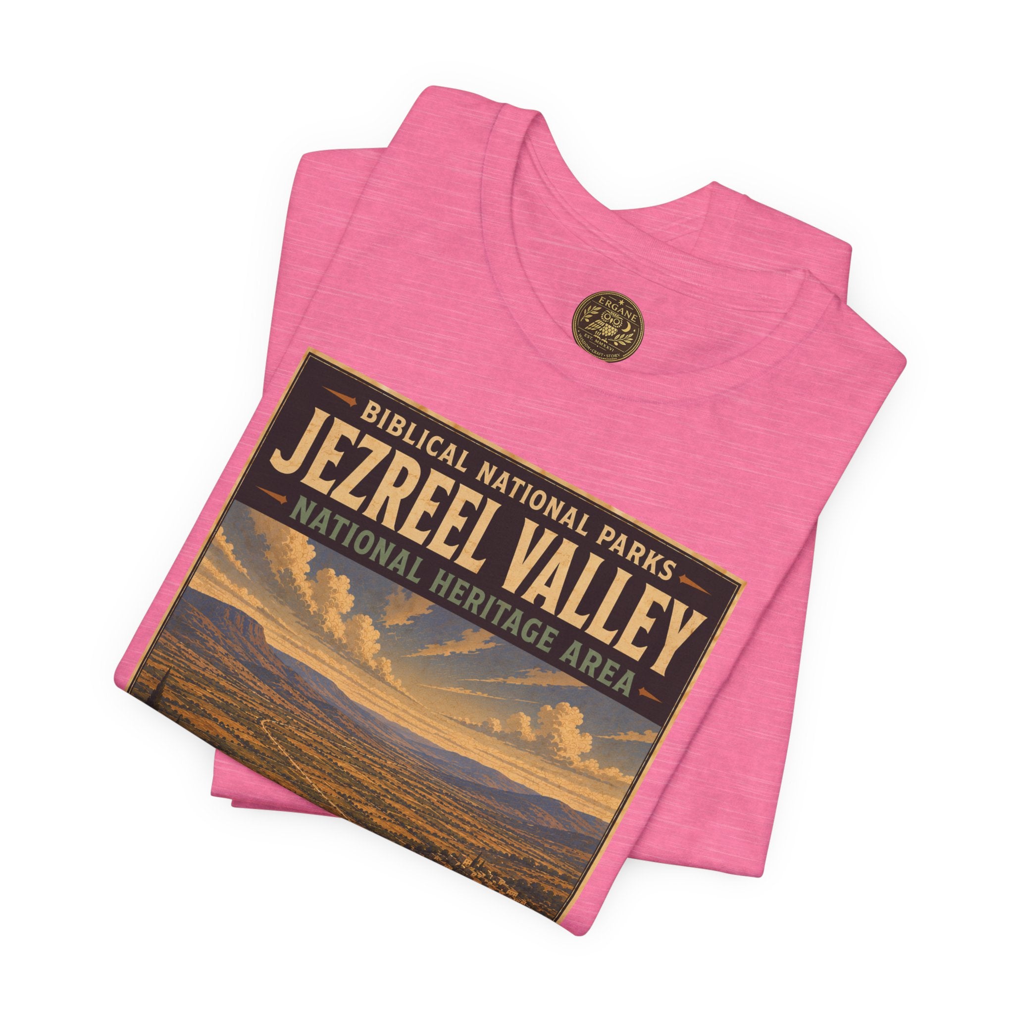 Biblical National Parks Collection IV- Heros & Battlefields #021/023 Biblical Crossroads | Vintage nature poster Tee | Biblical national parks graphic shirt