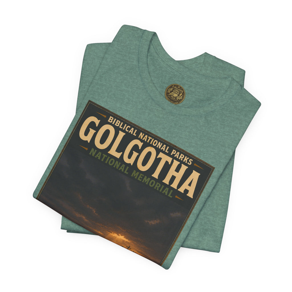 Biblical National Parks Collection VII- The Holy Week #039/041 | Matthew 27 - John 19 | Vintage nature poster Tee | Biblical national parks graphic shirt