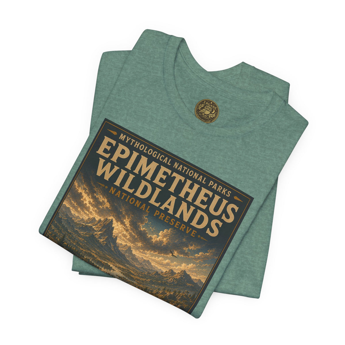 Mythological National Parks COLLECTION V- #046-050 TITANS & PRIMORDIAL REALMS | Vintage nature poster Tee | Mythological National Parks graphic shirt