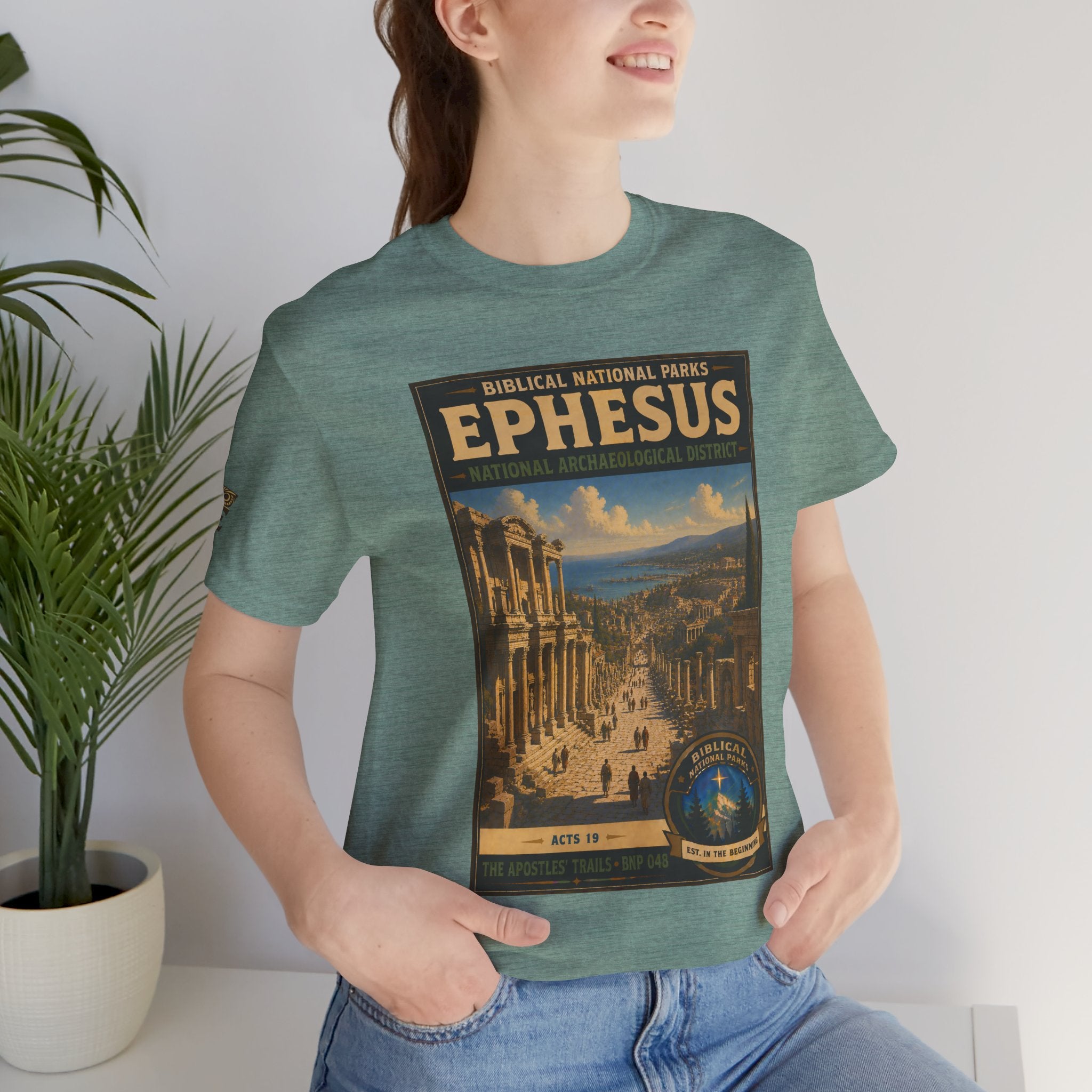 Biblical National Parks Collection VIII- The Apostles' Trails #048/049 | Acts 19 | Vintage nature poster Tee | Biblical national parks graphic shirt