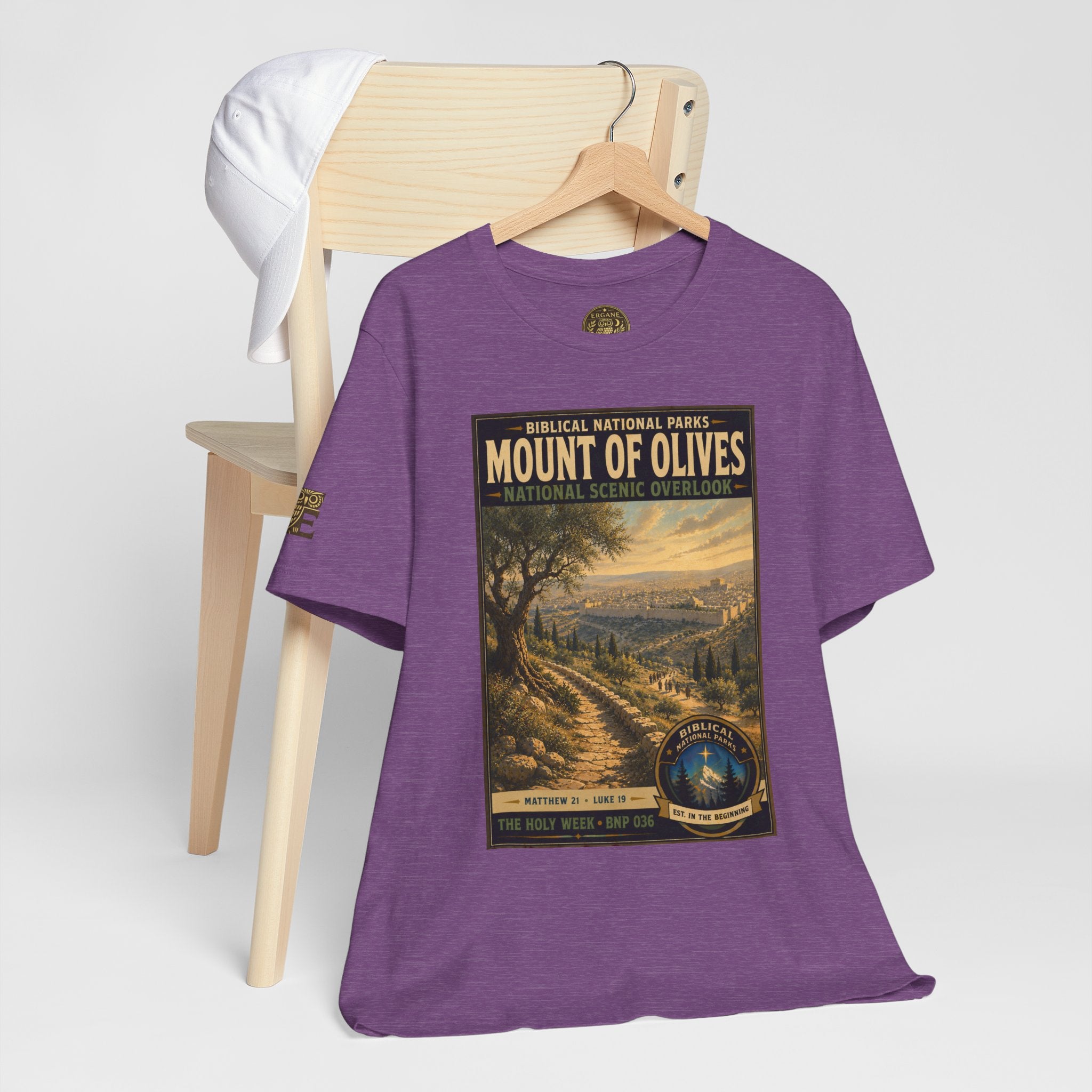 Biblical National Parks Collection VII- The Holy Week #036/041 | Matthew 21 - Luke 19 | Vintage nature poster Tee | Biblical national parks graphic shirt