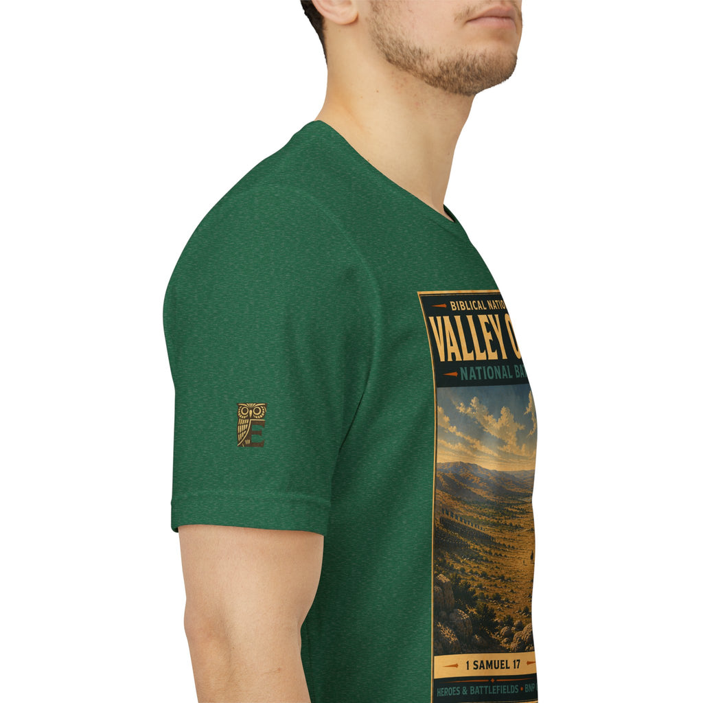 Biblical National Parks Collection IV- Heros & Battlefields #019/023 1 Samuel 17 | Vintage nature poster Tee | Biblical national parks graphic shirt
